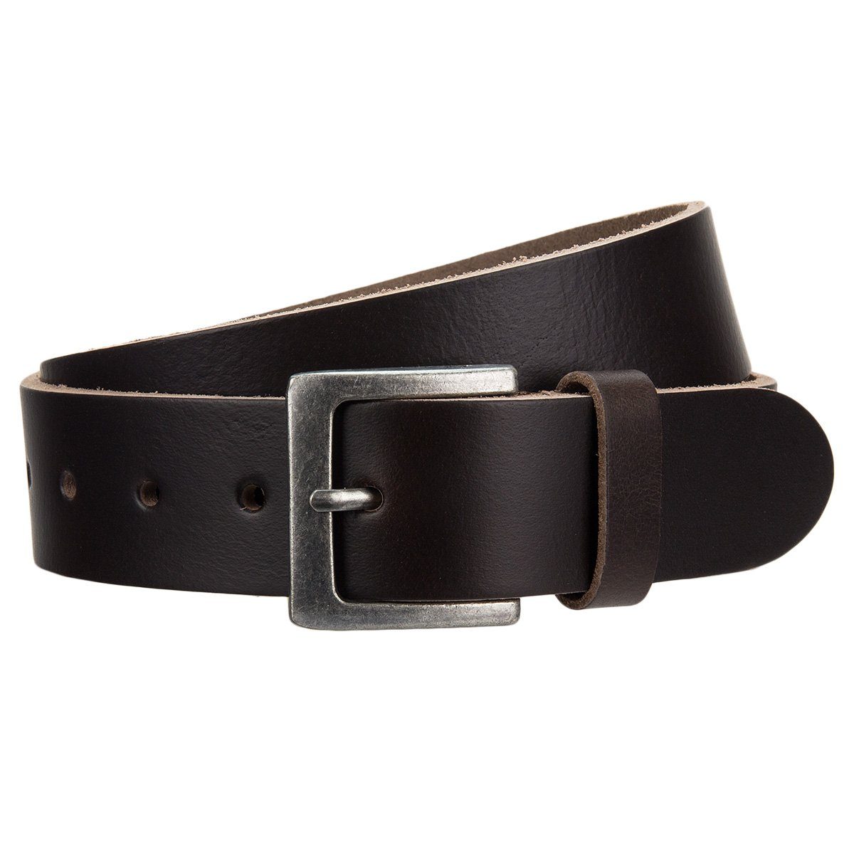 Ledergürtel Herren Leder Gürtel braun Dornschließe 1168539-8850