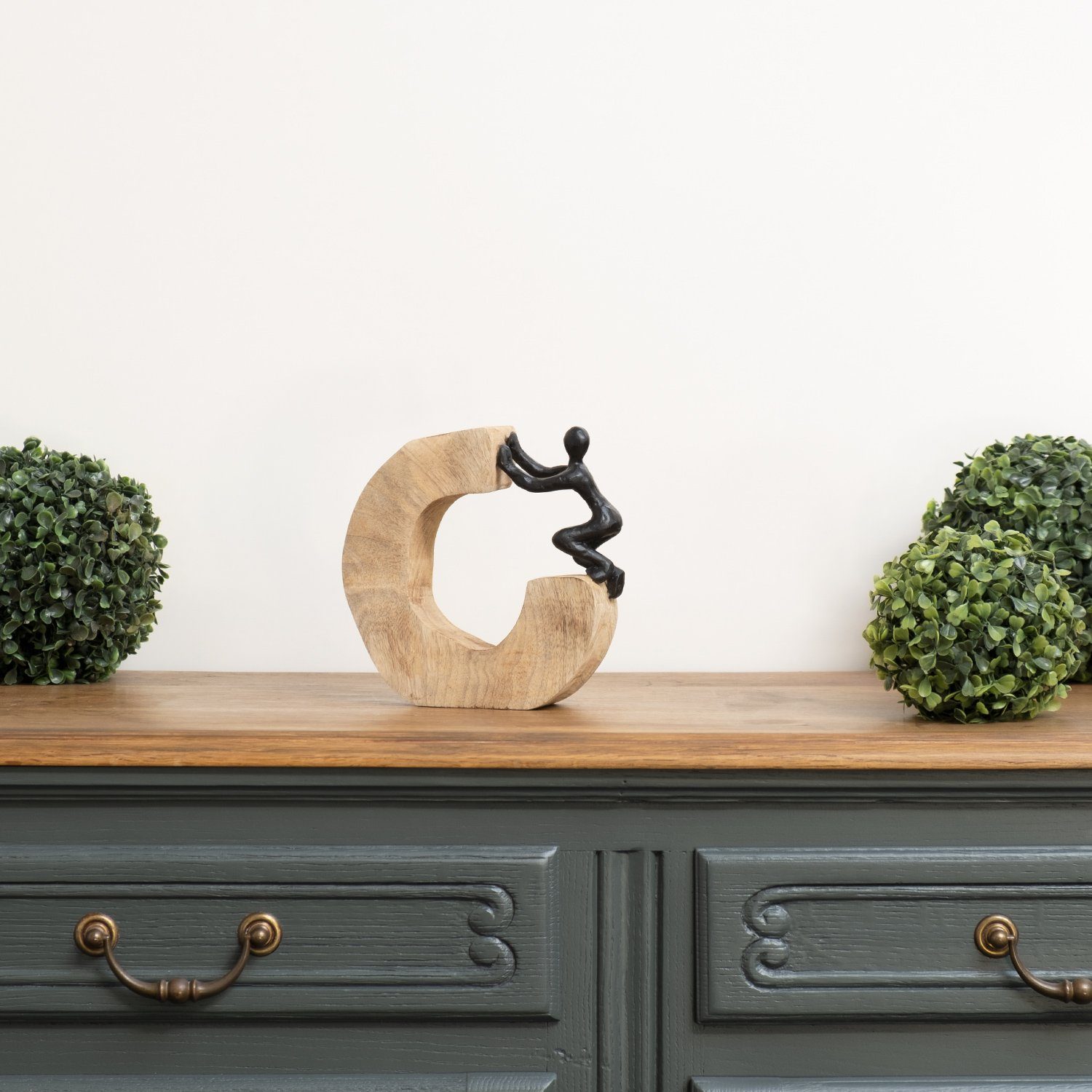 Moritz Skulptur Weg frei machen, Holz, Tischdeko, Fensterdeko, Wanddeko, Ho günstig online kaufen