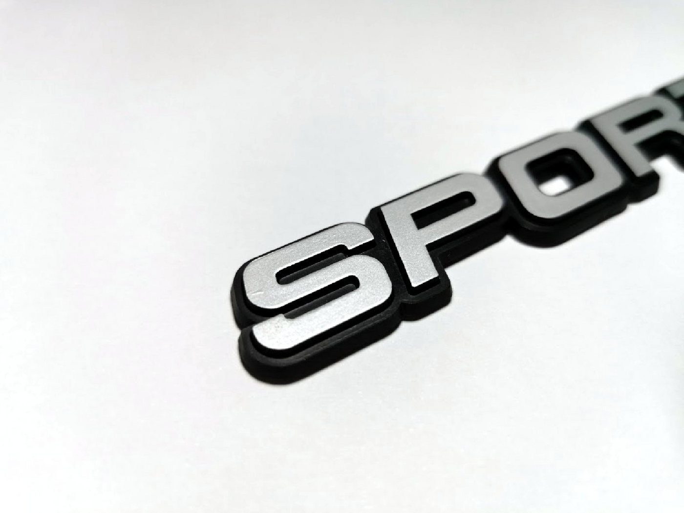 Thumbnail - HR Autocomfort Typenschild Auto KFZ Relief 3D Emblem Schild SPORT 11 cm Aufkleber selbstklebend