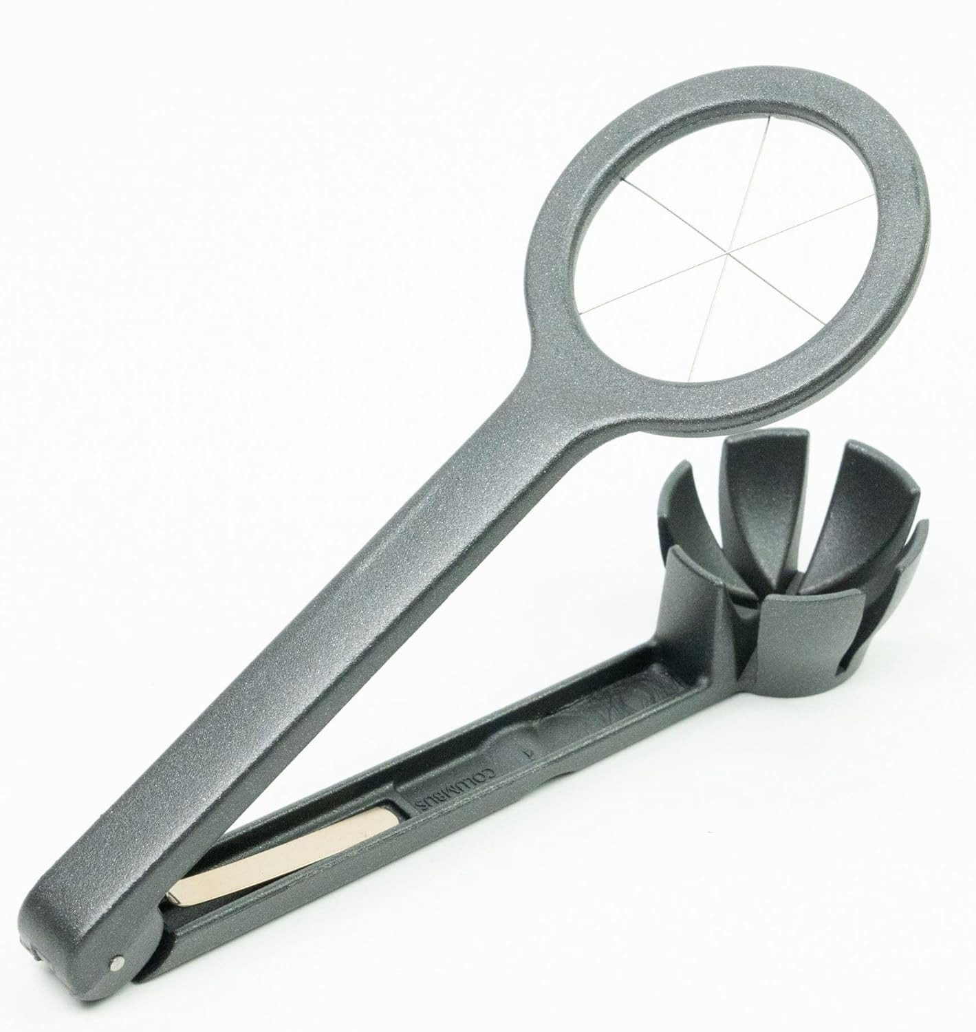 Thiru Яйцерезка Eierteiler - Mehrzweck mit Edelstahl Schneiddrähten für Eiergröße S-L, Edelstahl Schneiddrähte, Eiergröße S-L, Rezept E-Book, Made in Germany