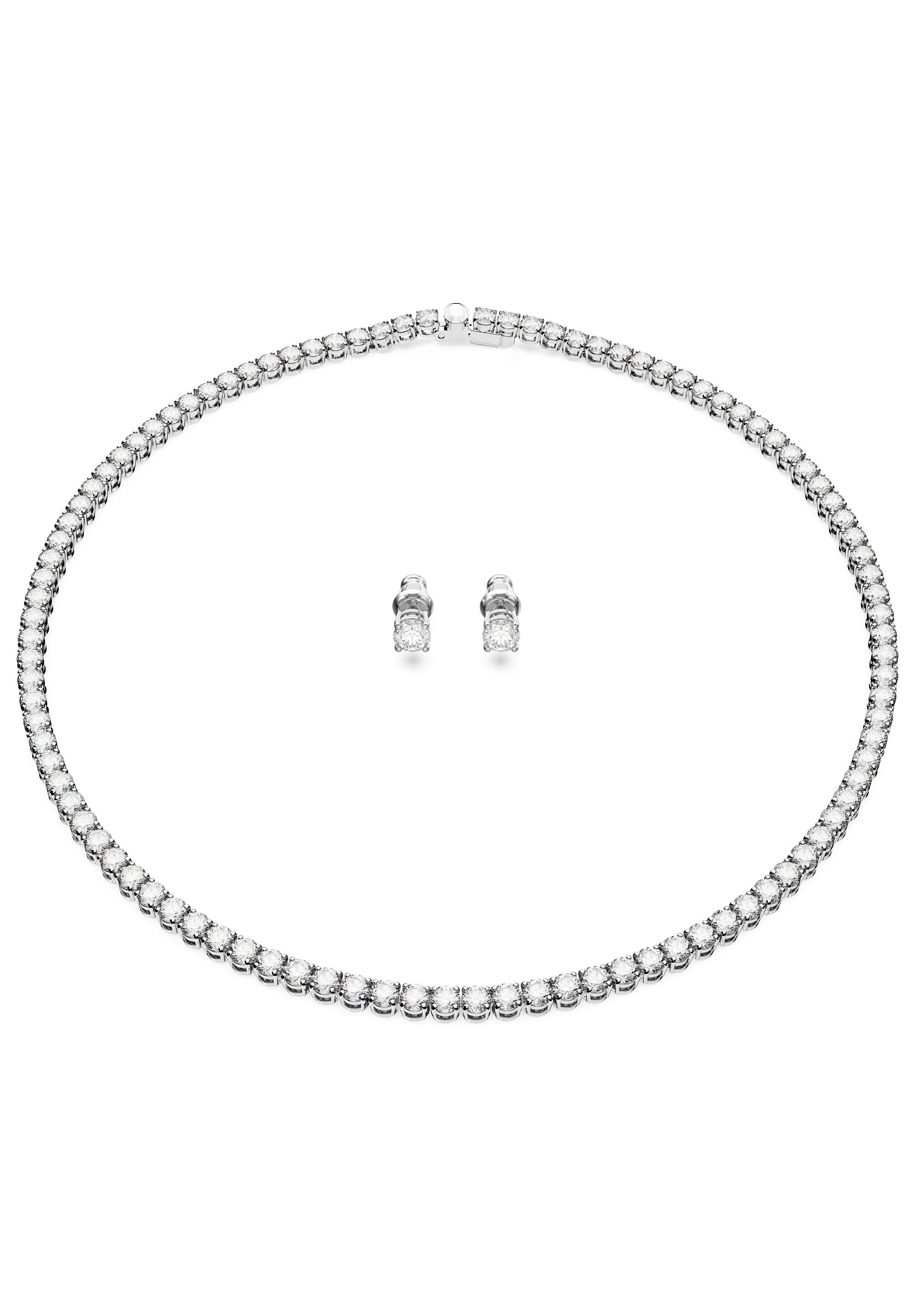 Swarovski Schmuckset Matrix Tennis Set, Rundschliff, 5647730 (Set, 3-tlg), mit Swarovski® Kristallen