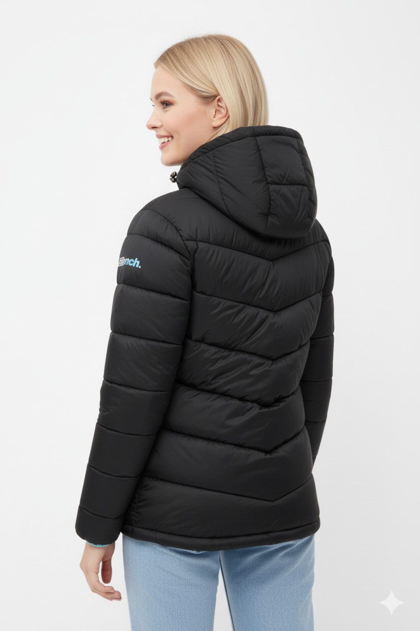 Bench. Steppjacke JIYRA leichte, taillierte Übergangsjacke mit breiter Steppung und Kapuze