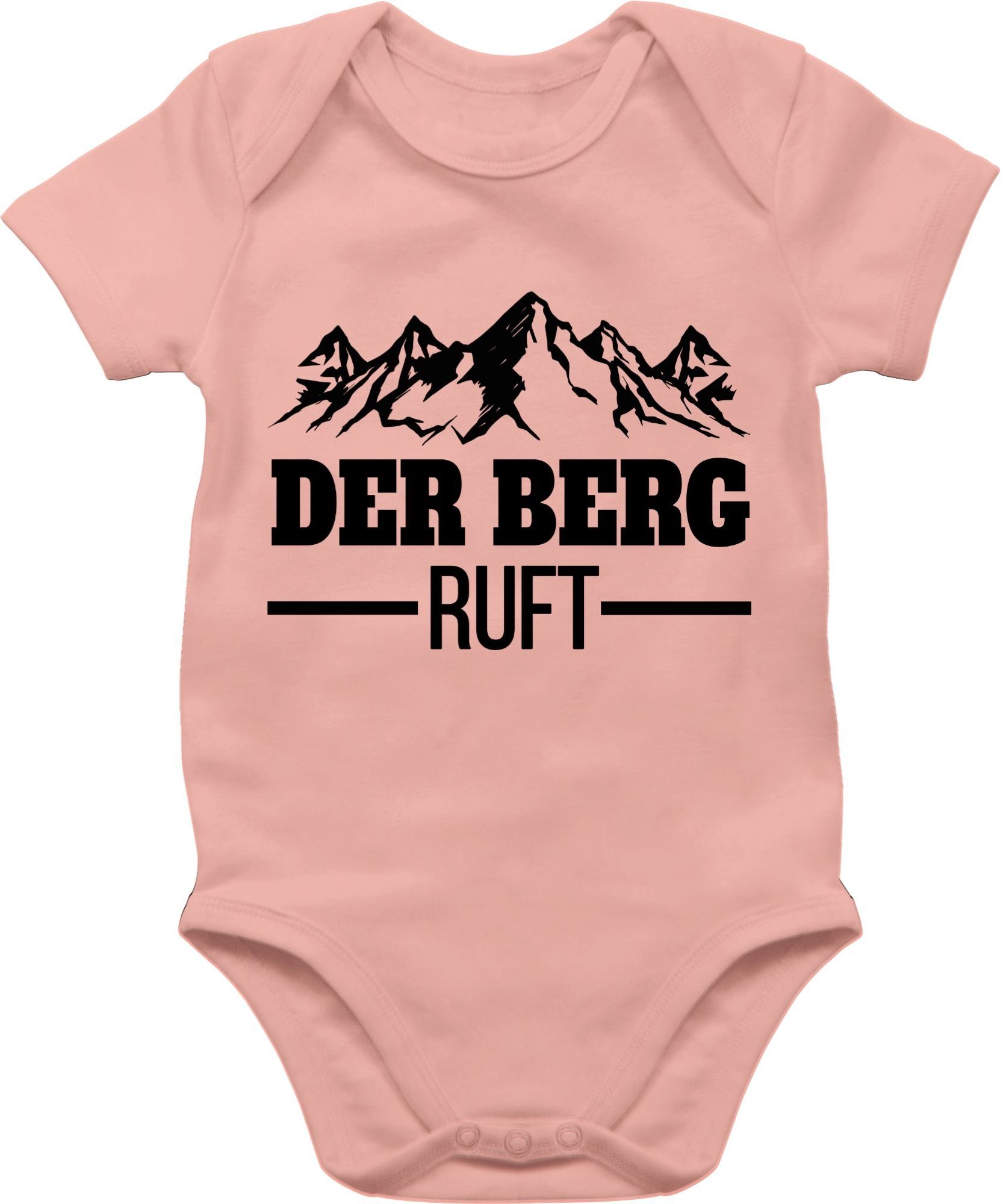 Shirtracer Shirtbody Der Berg ruft - schwarz Sport & Bewegung Baby 1 Babyrosa