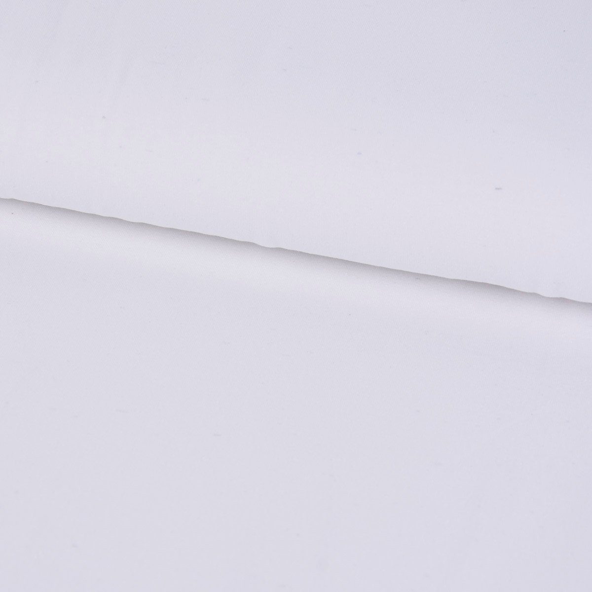 SCHÖNER LEBEN. Stoff Baumwolljersey Jersey Recycling einfarbig weiß 1,5m Breite, aus recyceltem Material