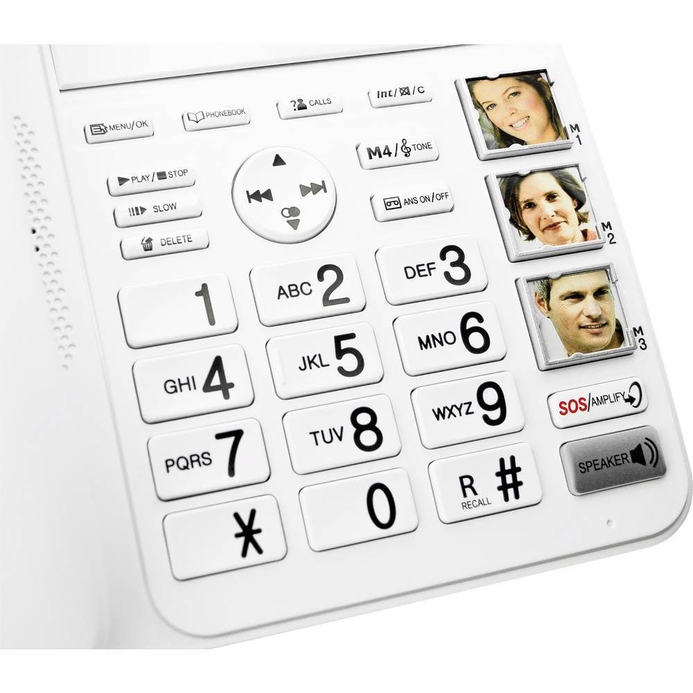 Geemarc DECT595 Anrufsignalisierung) Seniorentelefon Seniorentelefon Freisprechen, Optische (Anrufbeantworter