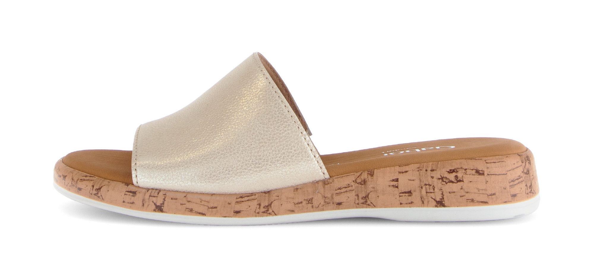 Gabor RHODOS Pantolette, Sommerschuh, Komfortschuh, kleiner Stretcheinsatz, Weite G (weit)