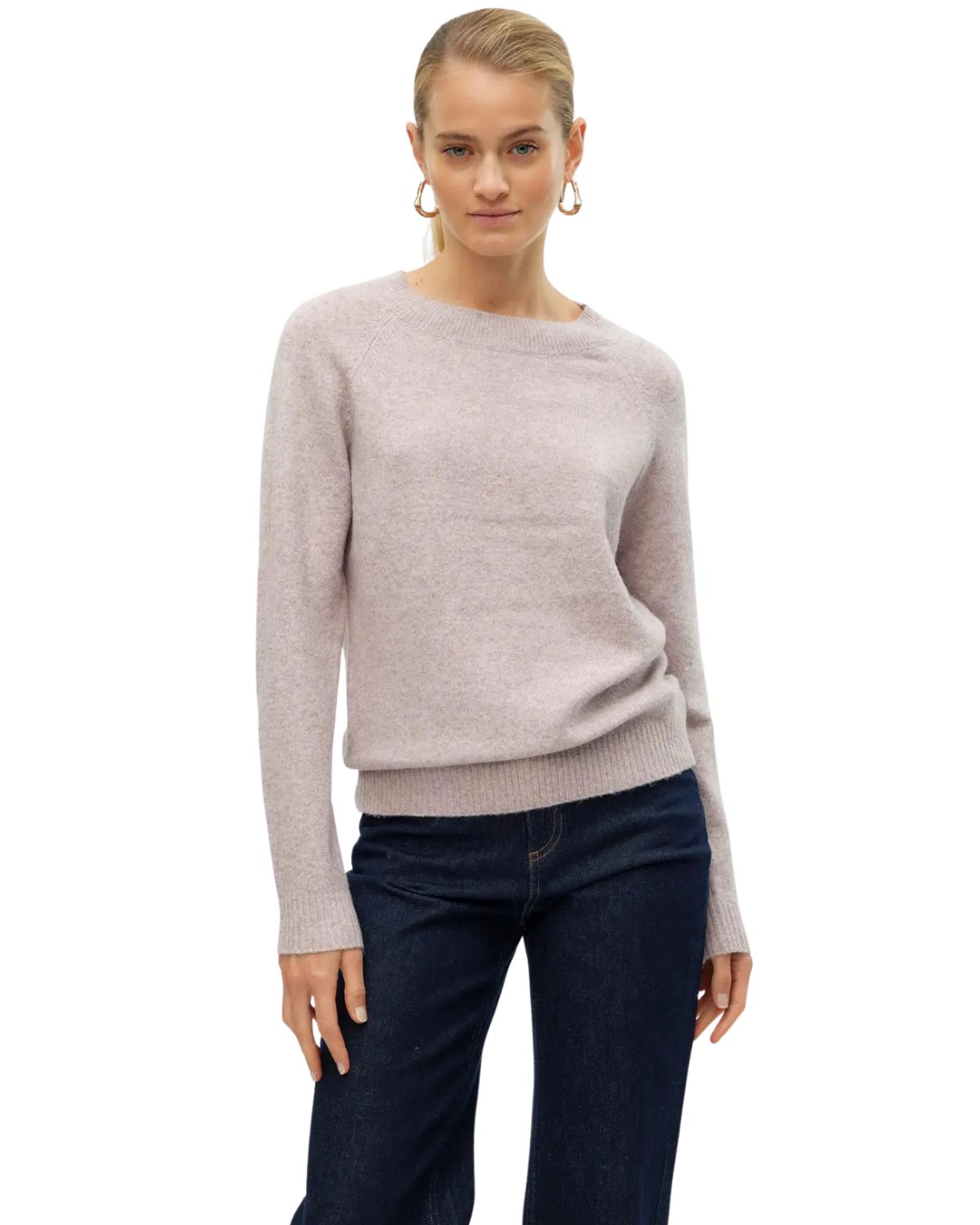 Vero Moda Strickpullover Rundhals Langarm Basic Pulli