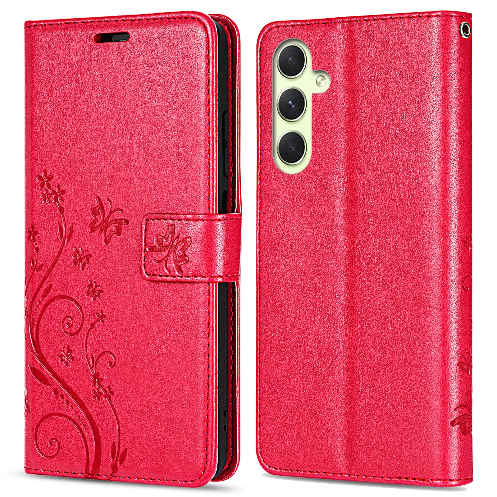 betterfon Handyhülle Handytasche für Samsung Galaxy A54 5G Klapphülle, Bookstyle-Hülle: Magnetverschluss 3 Kartenfächer & Standfunktion