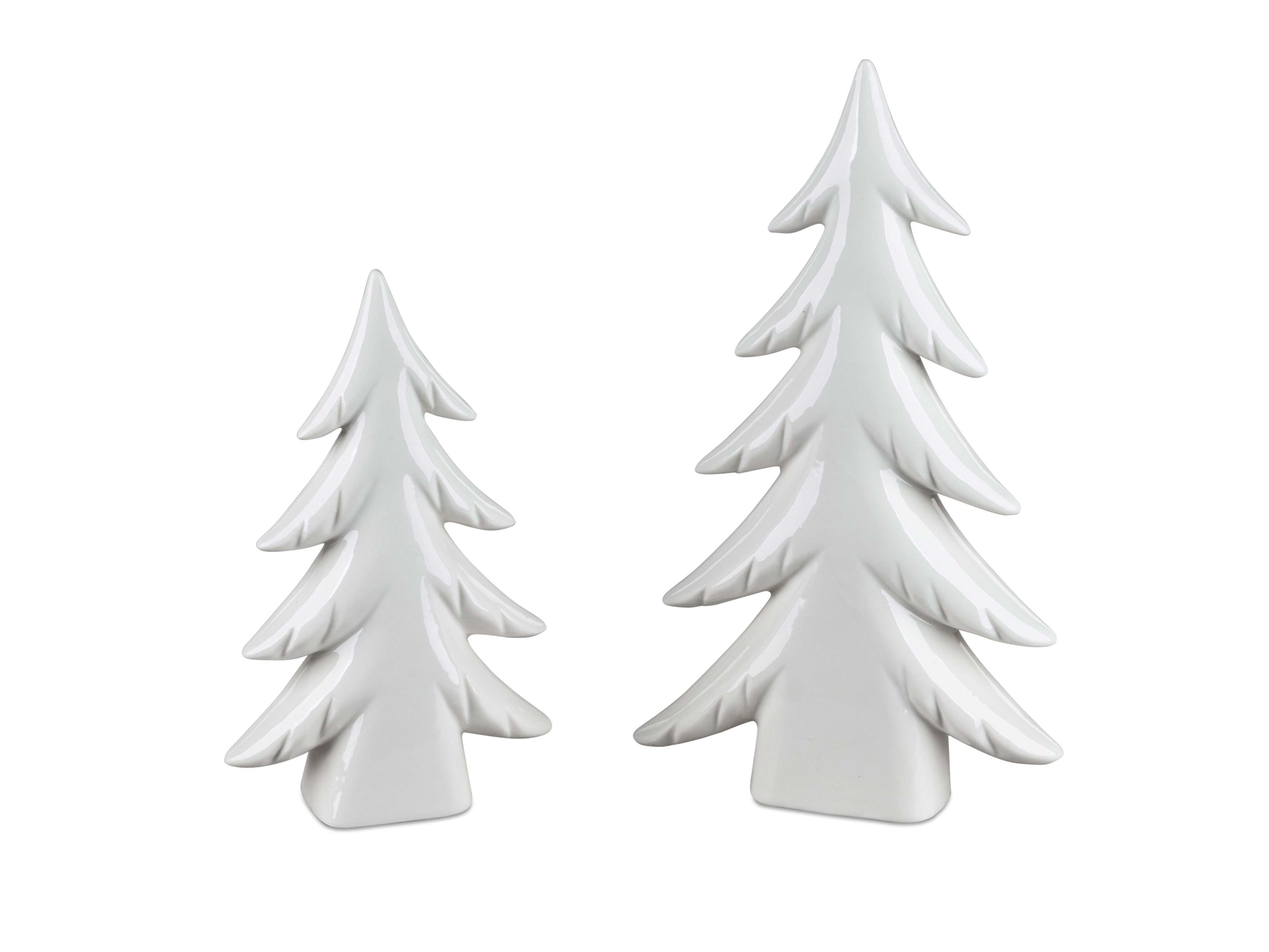 formano Dekofigur Basic, Farbe: Weiß, Motiv: Tannenbaum günstig online kaufen