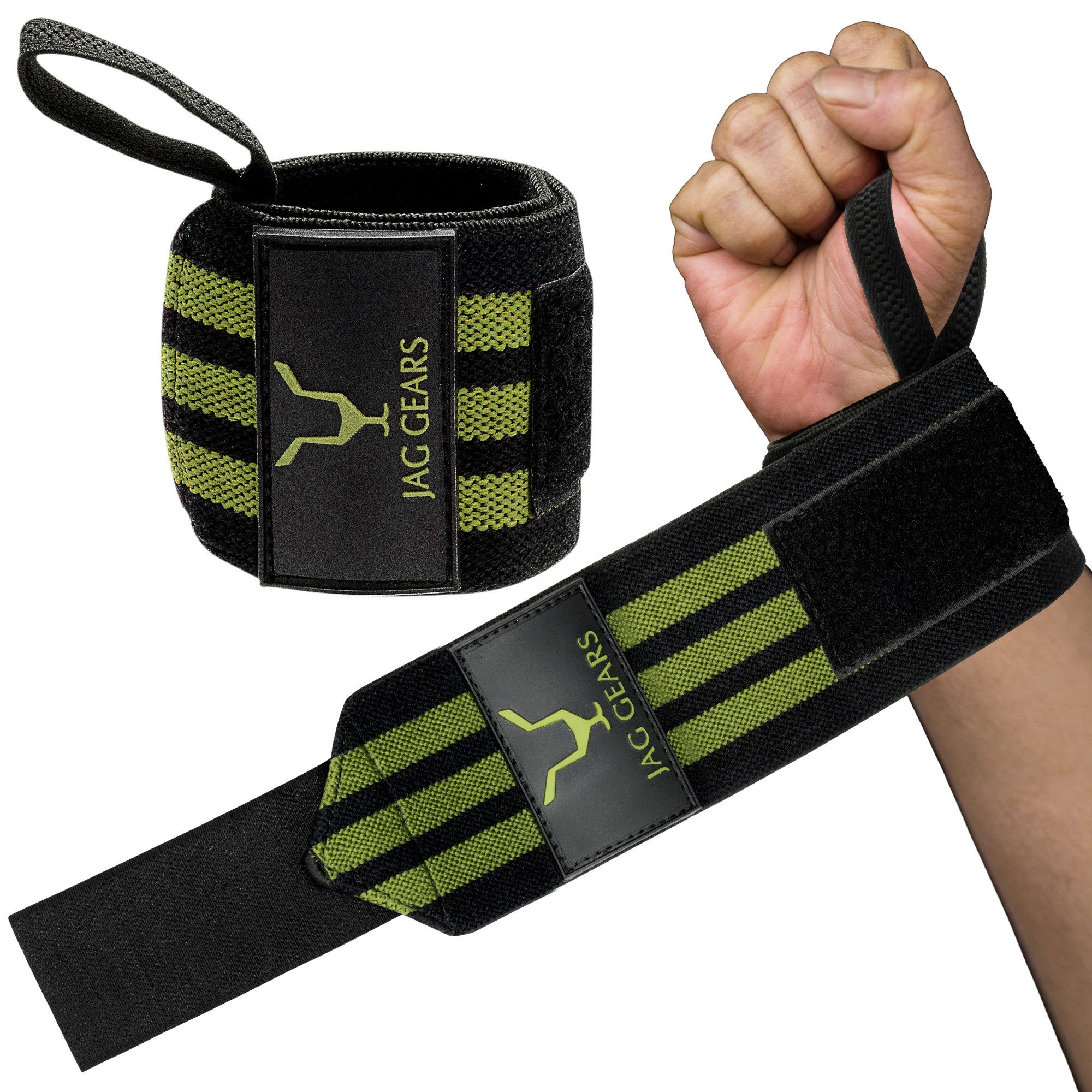 JAG GEARS Handbandage Handgelenkstütze, verstellbarer Handgelenkbandagegurt mit Daumenstütze (1 pair), Sport Gewichtheben Bodybuilding Klimmzüge Krafttraining Workout etc