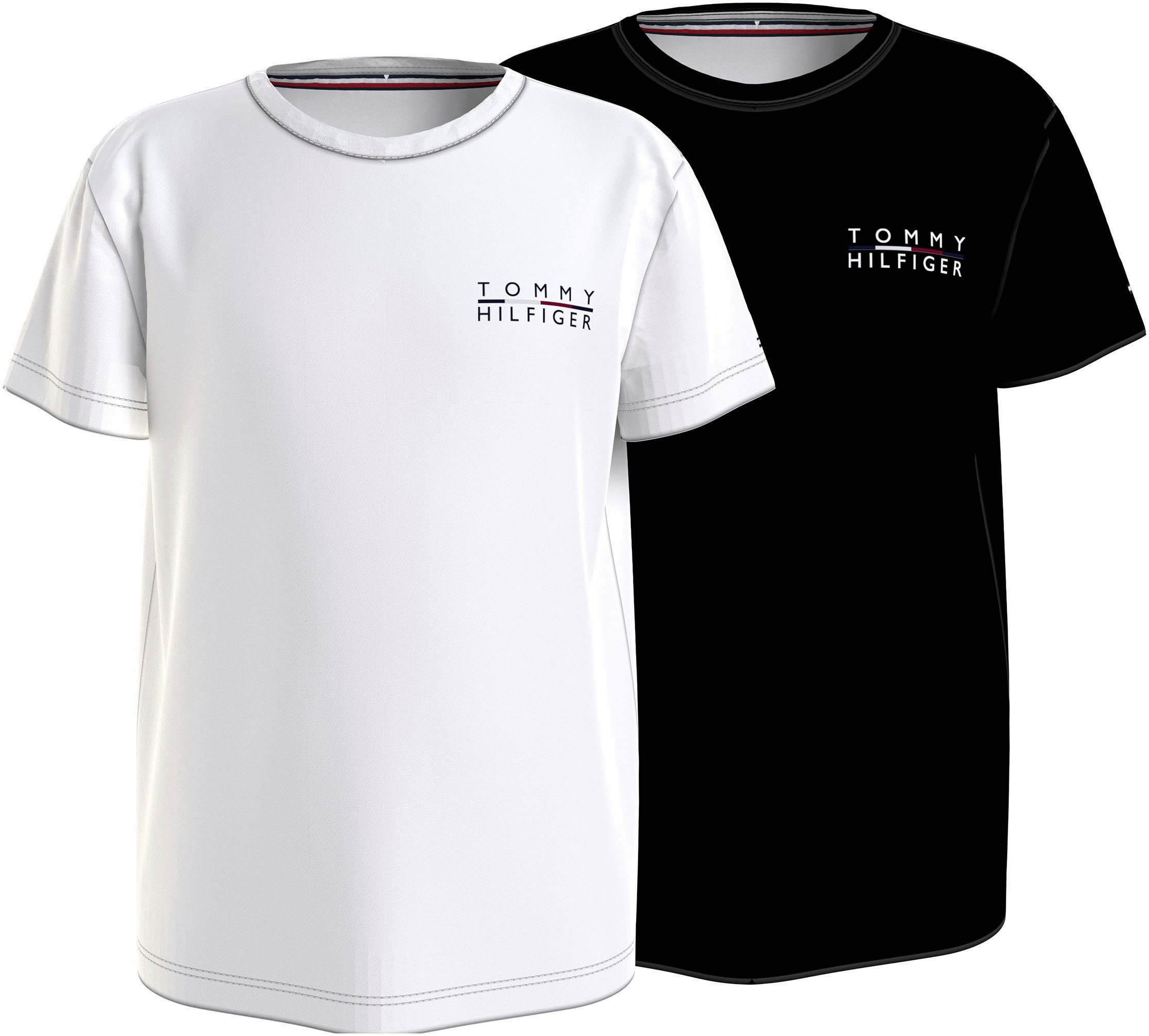 Tommy Hilfiger Underwear T-Shirt 2P SHORT SLEEVE TEE (Packung, 2er-Pack) Kinder bis 16 Jahre, mit Tommy Hilfiger Logo-Schriftzug