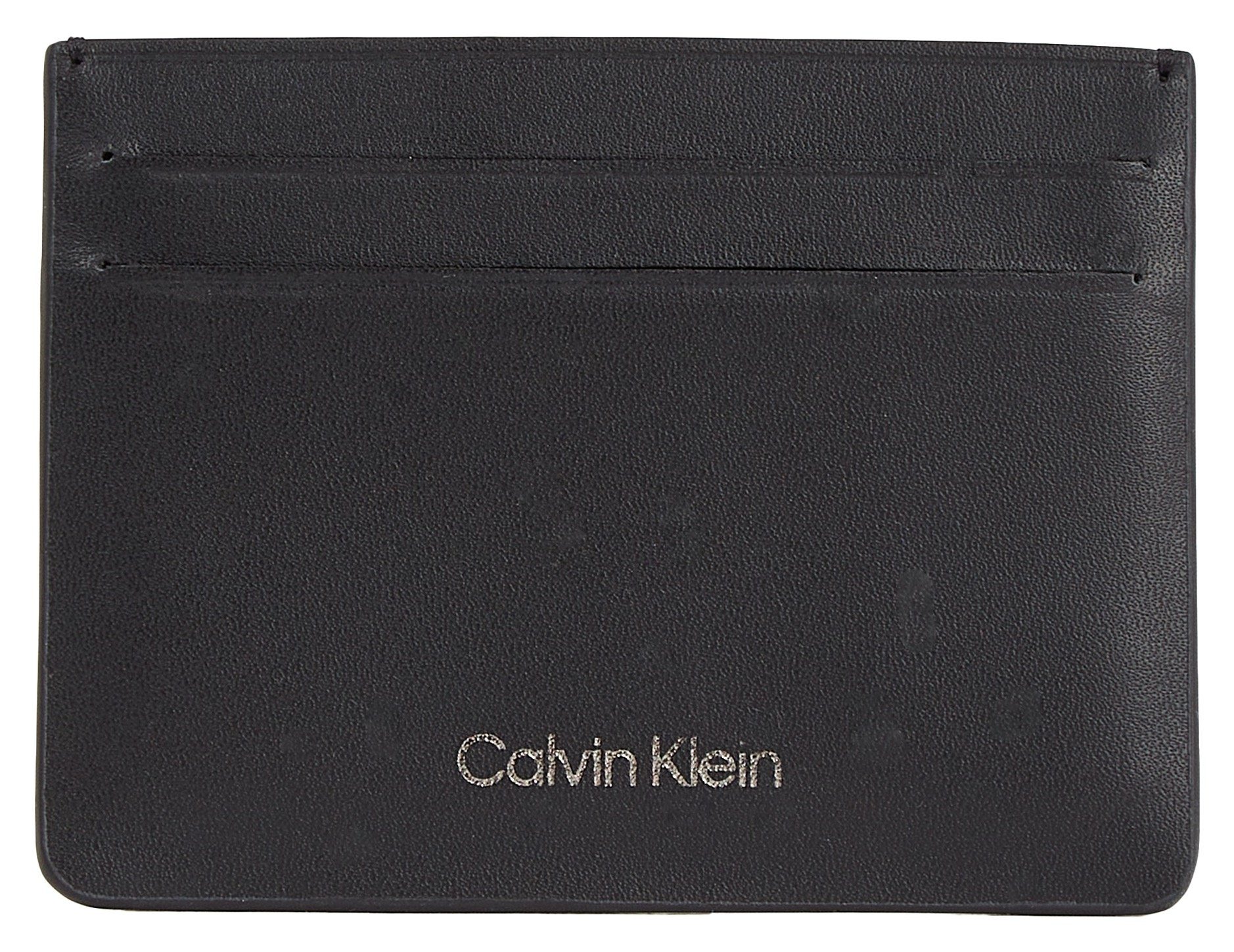 Calvin Klein Geldbörse RE-LOCK TRIFOLD MD PBL, mit Marken-Emblem vorne schwarz