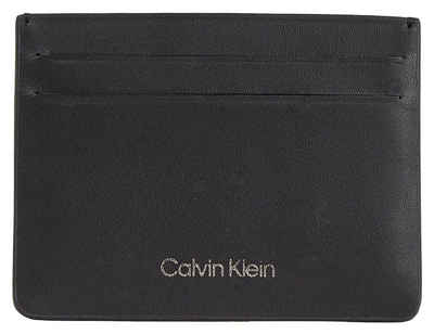 Calvin Klein Geldbörse RE-LOCK TRIFOLD MD PBL, mit Marken-Emblem vorne Damenbörse Portemonnaie Geldbeutel