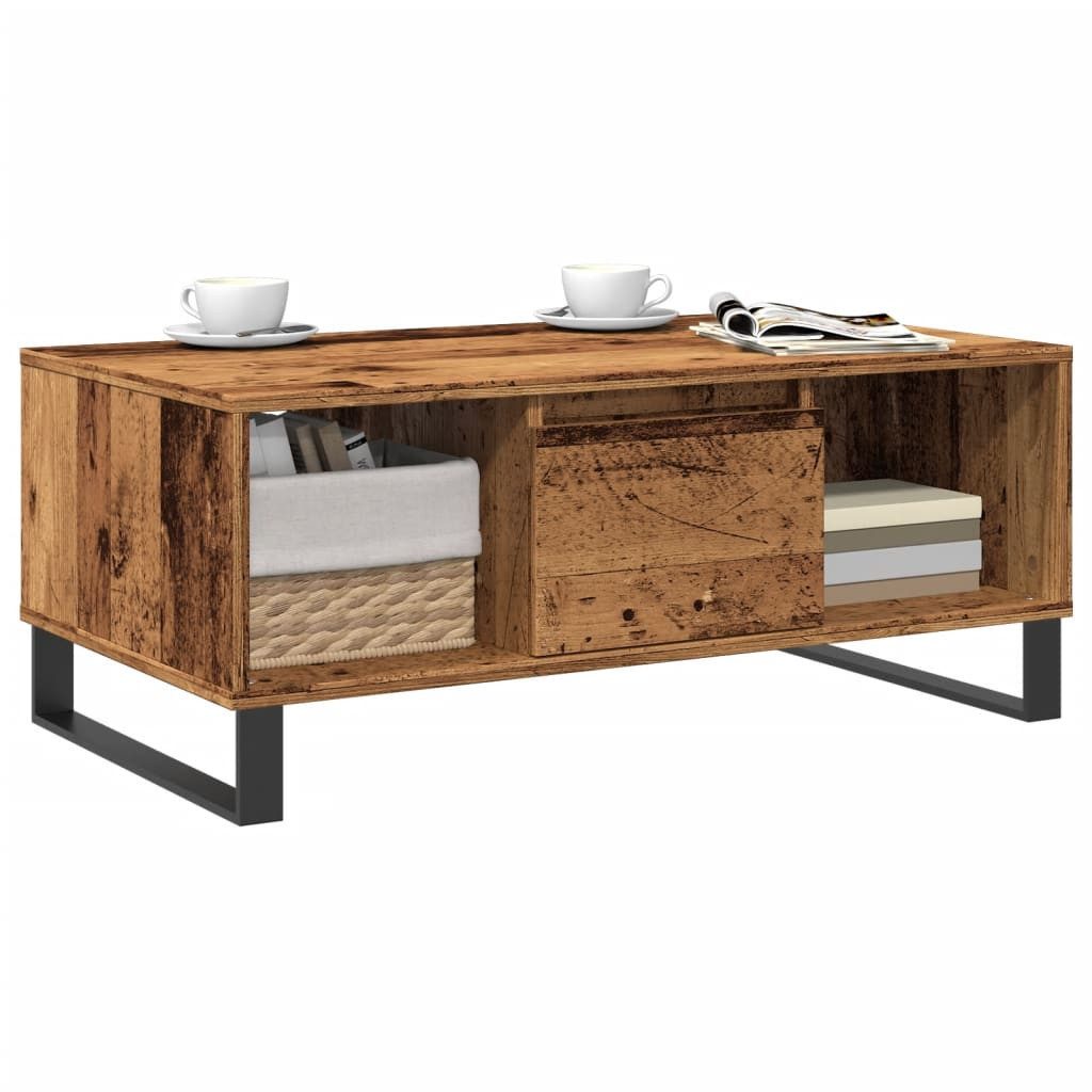 vidaXL Couchtisch NA Couchtisch Altholz-Optik 90x50x36,5 cm Spanplatte
