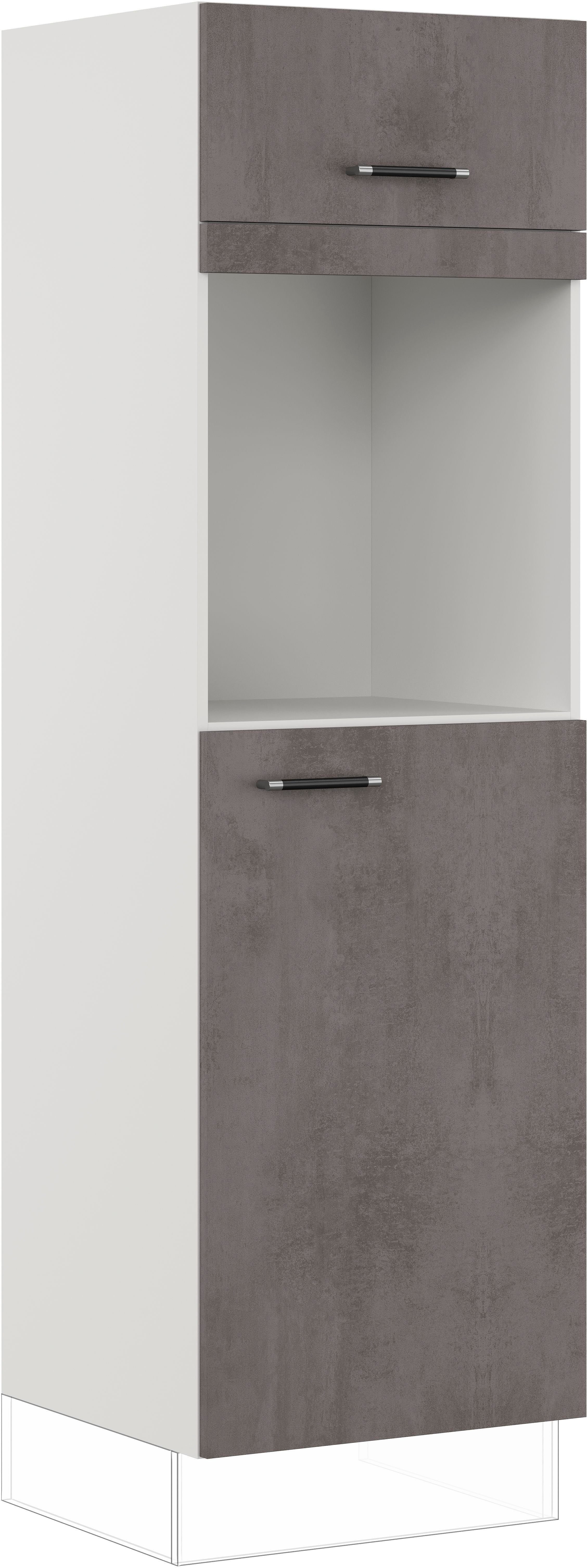 IMPULS KÜCHEN Backofen/Kühlumbauschrank "Prag", Breite/Höhe: 60/190,7 cm vormontiert, mit Klapptür, mit Drehtür