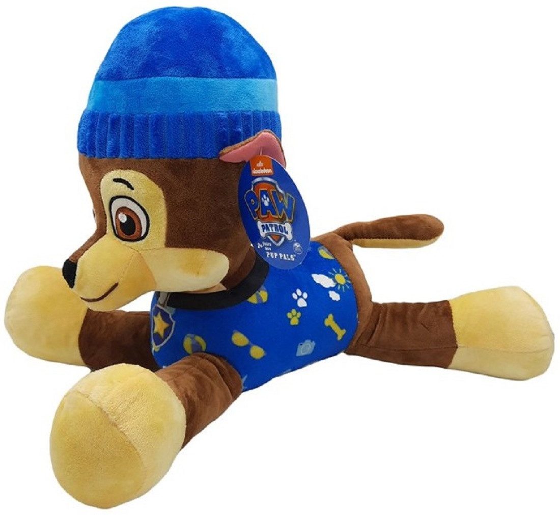 Nickelodeon Kuscheltier Plüsch Paw Patrol Kuscheltier Paw Patrol Plüschtier 50 cm Chase blau (1-St), Paw Patrol Spielzeug Stofftier Plüschtier Chase blau