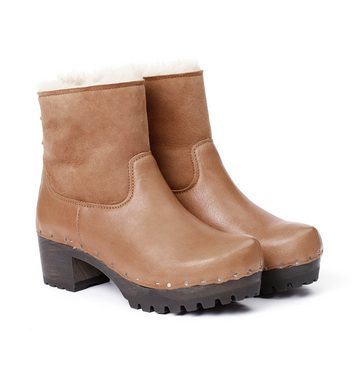 Softclox IRIS Washed Nappa/DF Velour camel Stiefelette