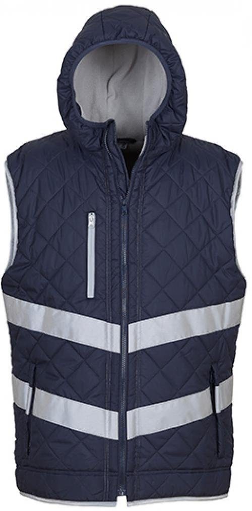 YOKO Warnweste Hi Vis Kensington Hooded Gilet - Arbeitsweste - EN ISO 20471