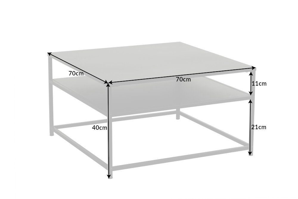 riess-ambiente Couchtisch DURA STEEL 70cm schwarz (Einzelartikel, 1-St), Wohnzimmer · Metall · eckig · Industrial. € 89,95