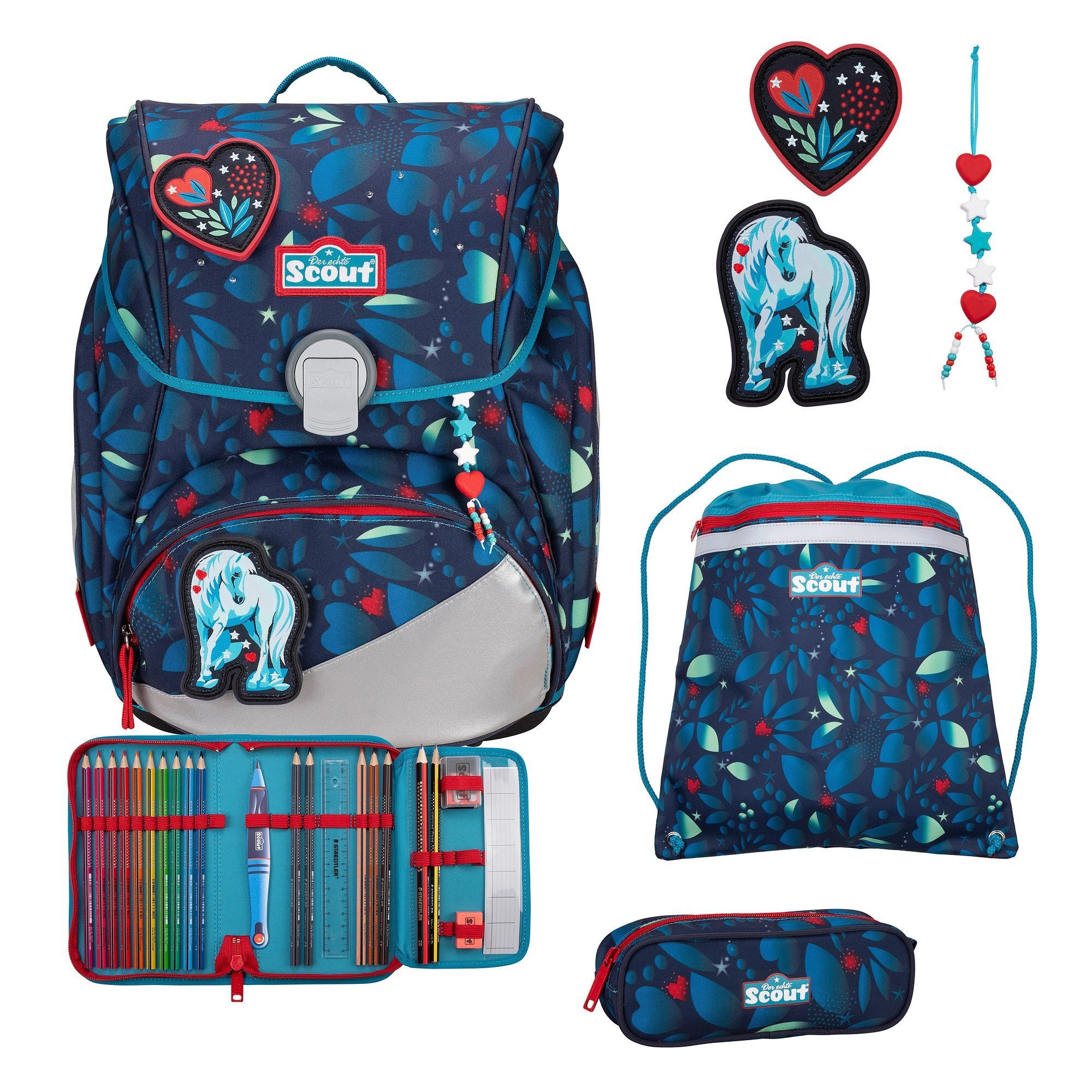 Scout Schulranzen Alpha (4-tlg), Polyester