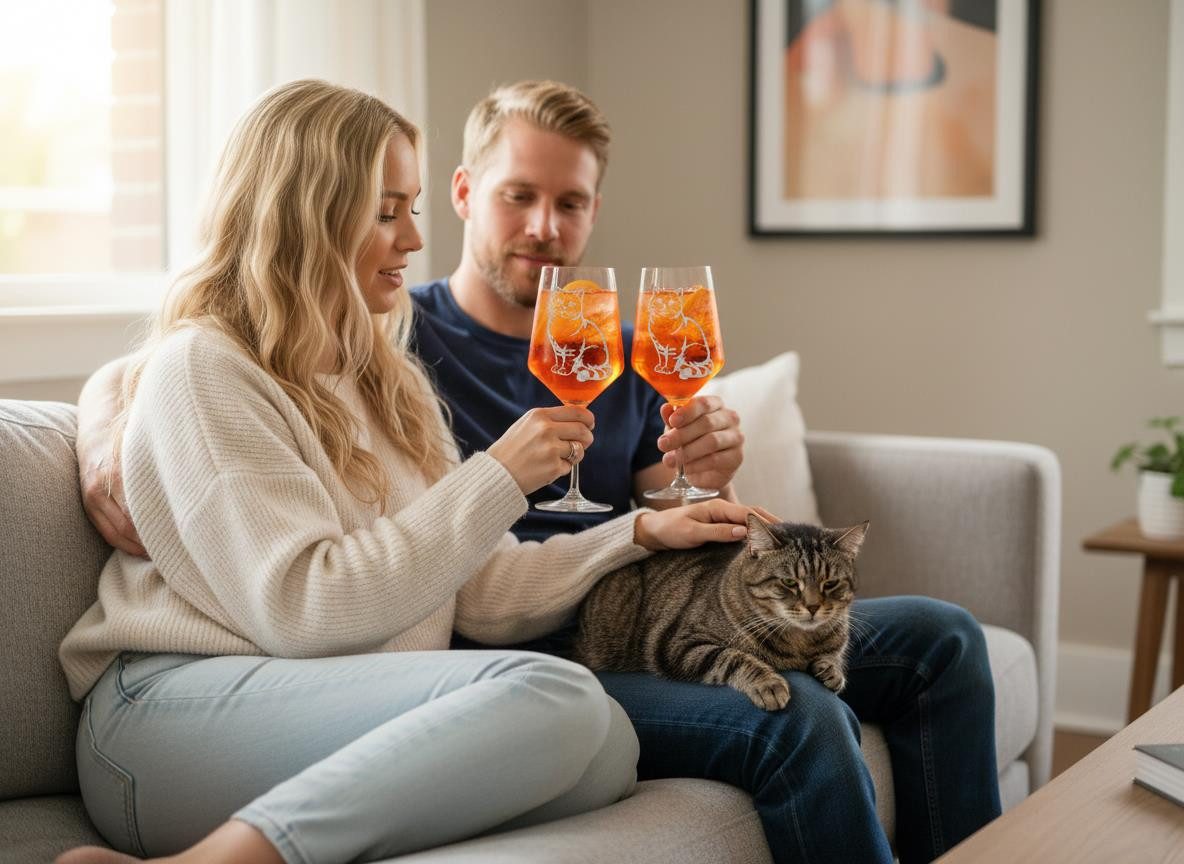Valhalla Weinglas europ. Kurzhaar Katze Gravur 350 ml spülmaschinenfest, 1-tlg., Glas, Atemberaubende Darstellung – Bild 4 von 5