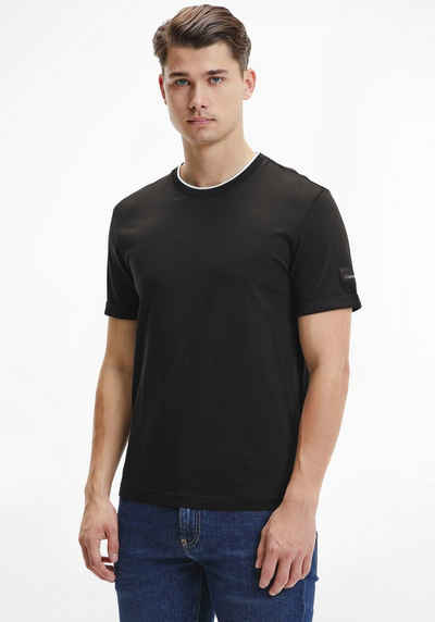 Calvin Klein T-Shirt »COTTON TURN-UP SLEEVE T-SHIRT«