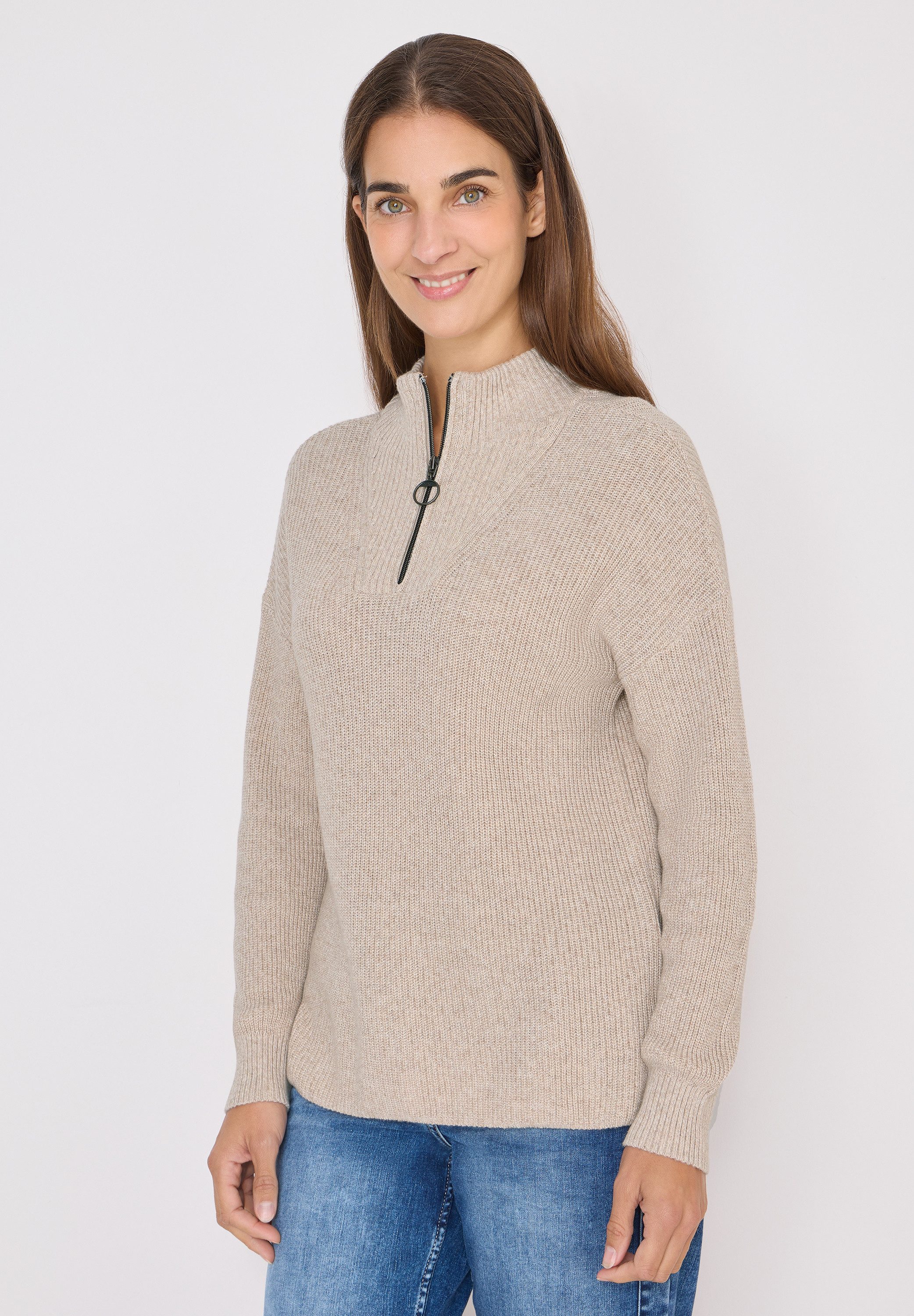 CECIL Strickpullover aus reiner Baumwolle günstig online kaufen