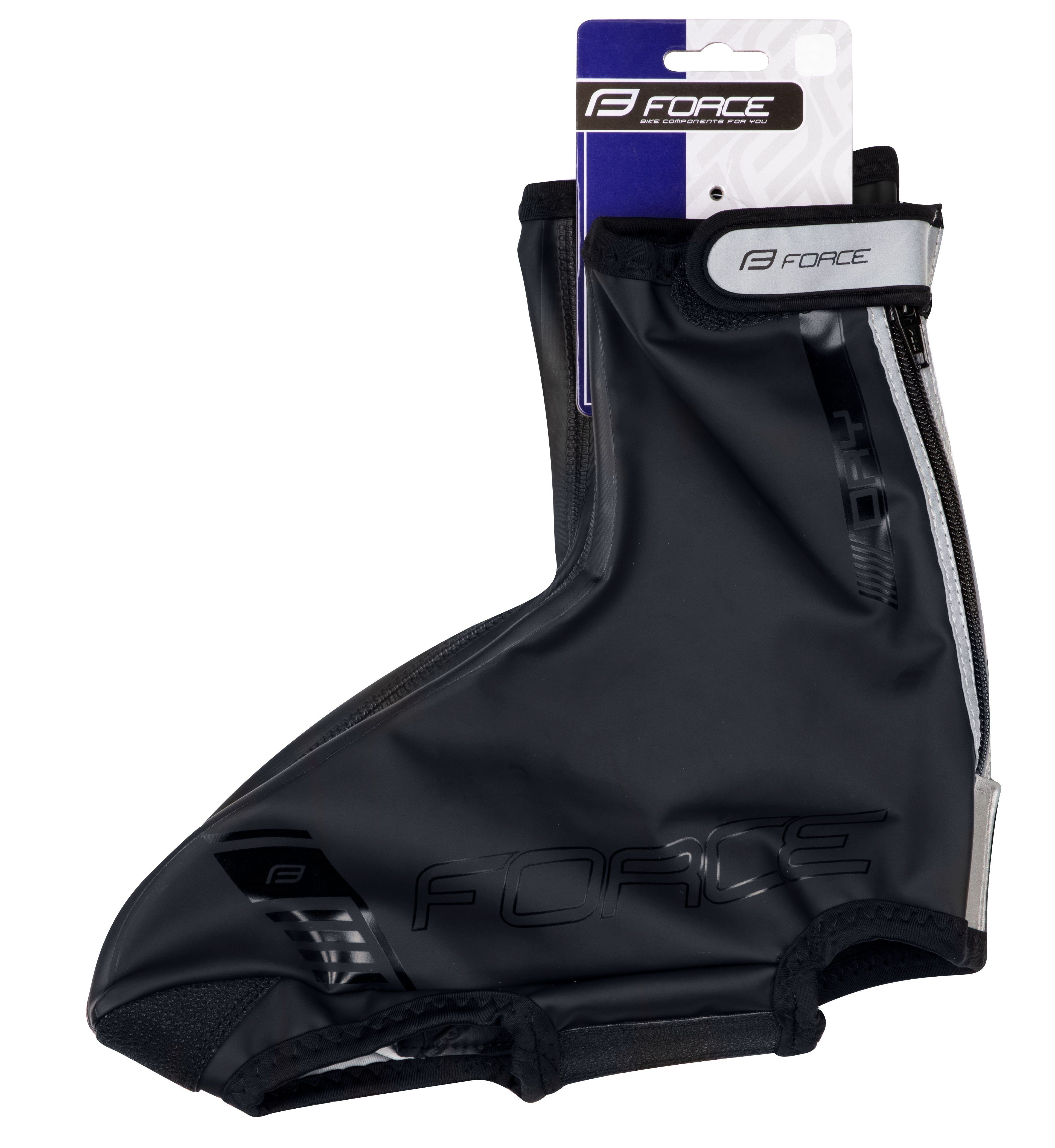 FORCE Fahrrad-Überschuh Schuhüberzug Rennrad FORCE PU Warm, Wind - und Wasserdicht %%%