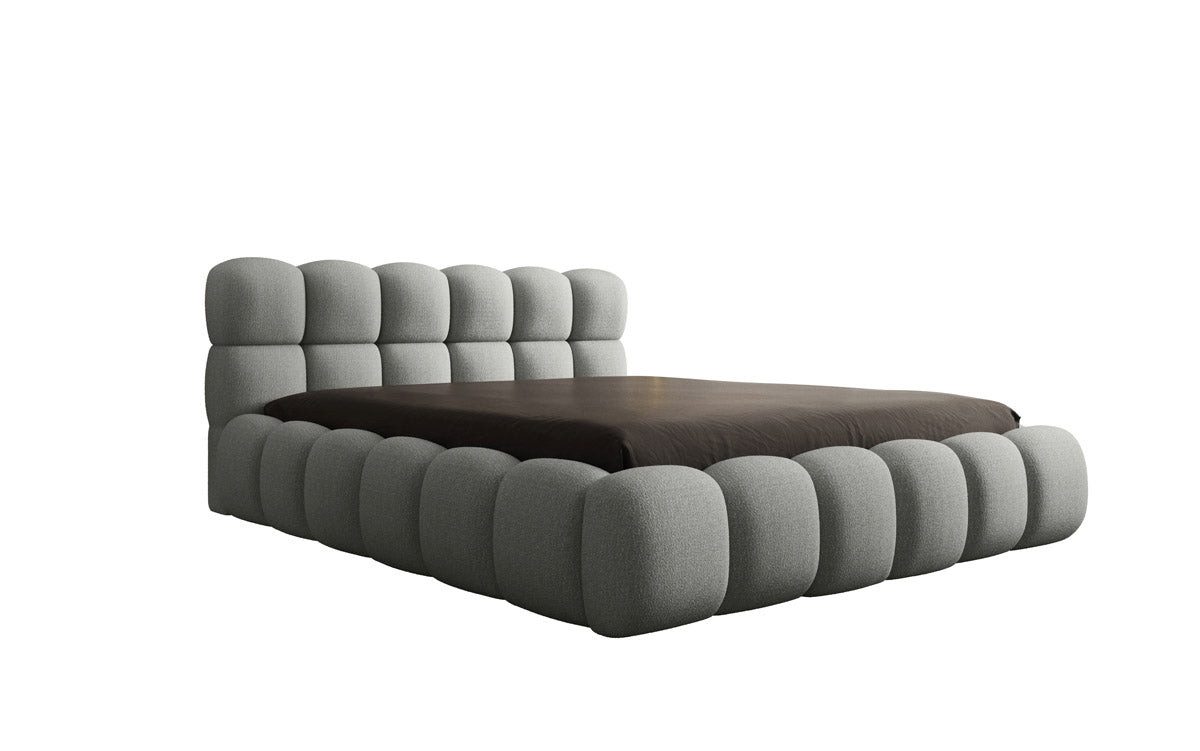 Luxusbetten24 Polsterbett Designer Polsterbett Boston Bouclé, mit Stauraum günstig online kaufen