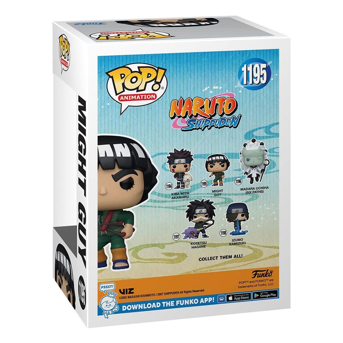 Funko Merchandise-Figur Funko POP 58008, Sensei aus Guy, Figur von von Funko Guy grüne, Might POP! Naruto Naruto Figur Guy, (Figur), Might