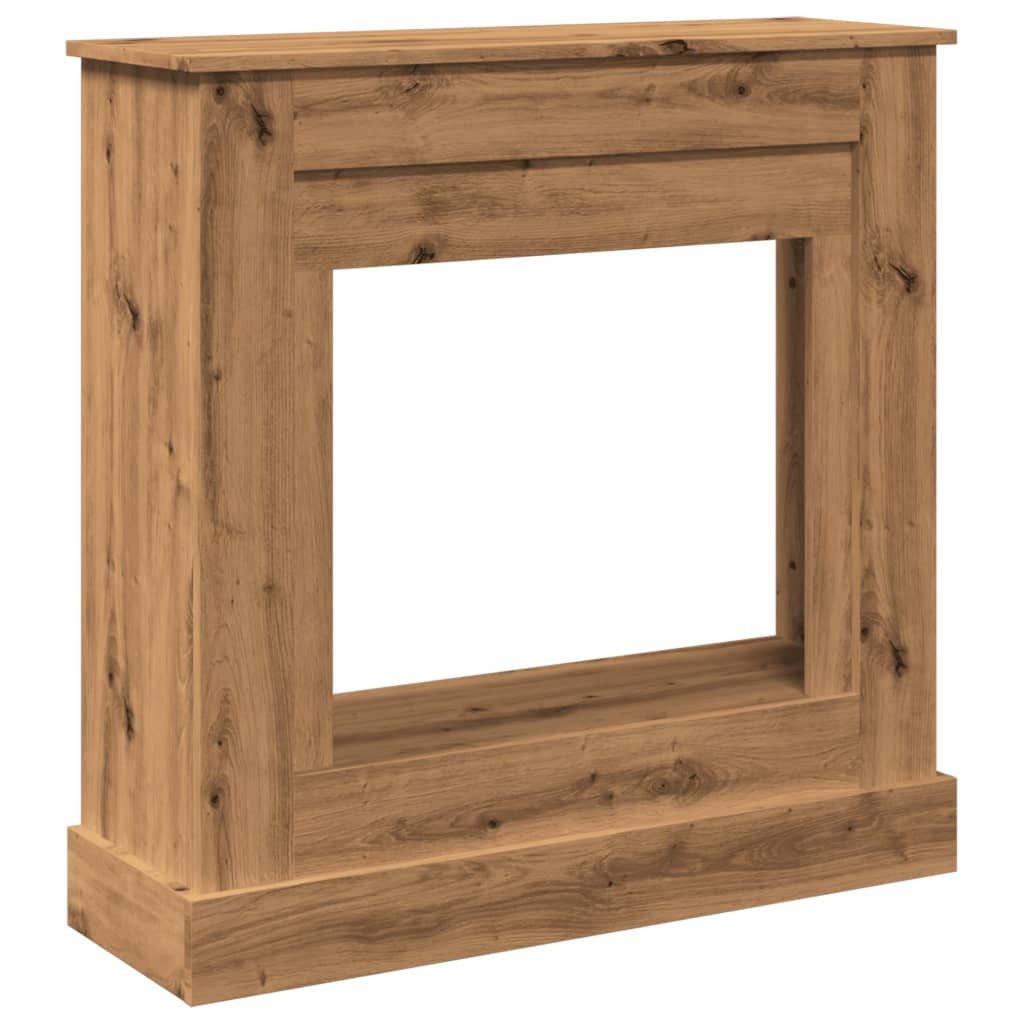 vidaXL Bodenschutzplatte NA Kaminumrandung Artisan-Eiche 90x30x90 cm Spanplatte