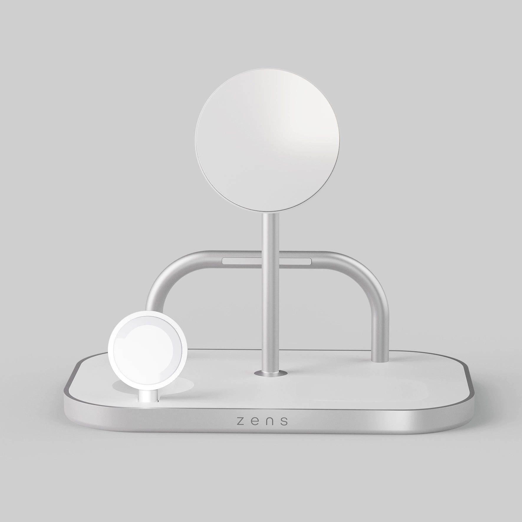 Zens 4-1 Wireless Charger 60W USB C, weiß Powerbank