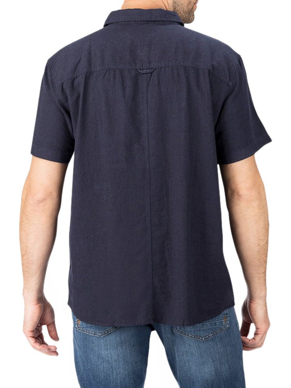 riverso Kurzarmhemd riverso Herren Kurzarm Leinen günstig online kaufen