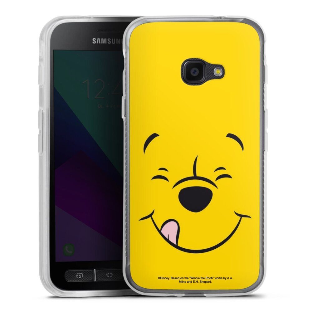 DeinDesign Handyhülle Winnie Puuh Offizielles Lizenzprodukt Disney Puuh Closeup, Samsung Galaxy Xcover 4 Silikon Hülle Bumper Case Handy Schutzhülle