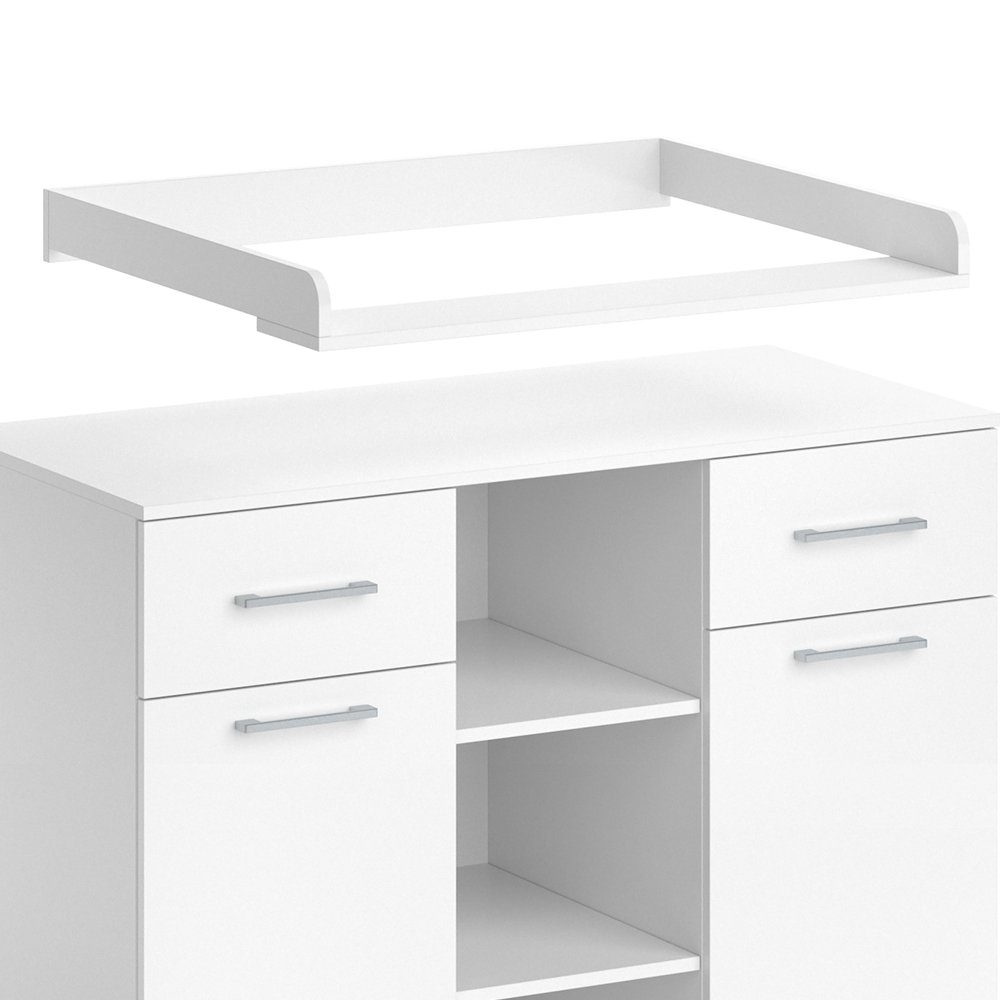Vicco wrap chest of drawers Leonie, white, 113 x 100 cm