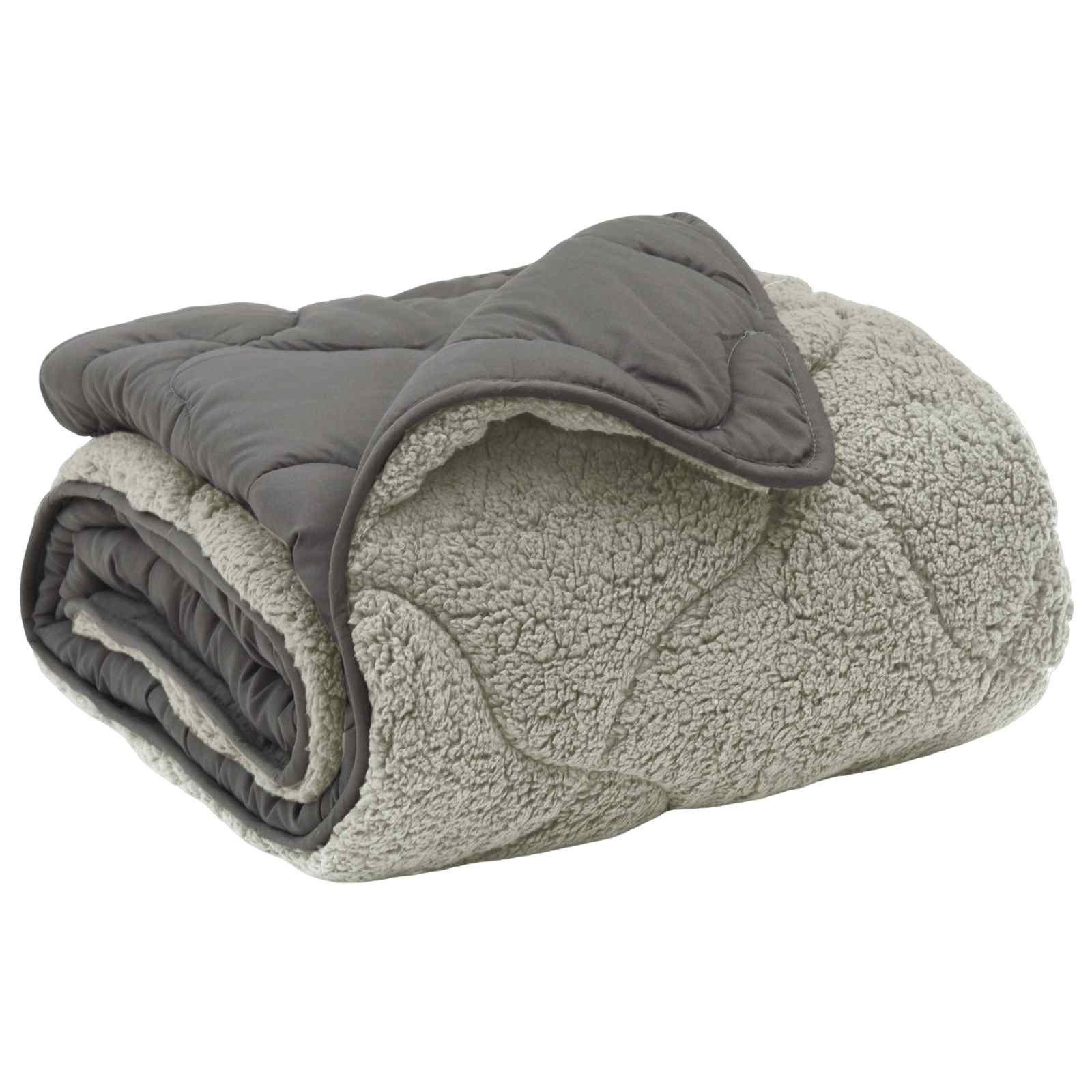 vidaXL Bett Winterbettdecke 135 x 200 cm Winter Hellgrau Atmungsaktiv (1-tlg)