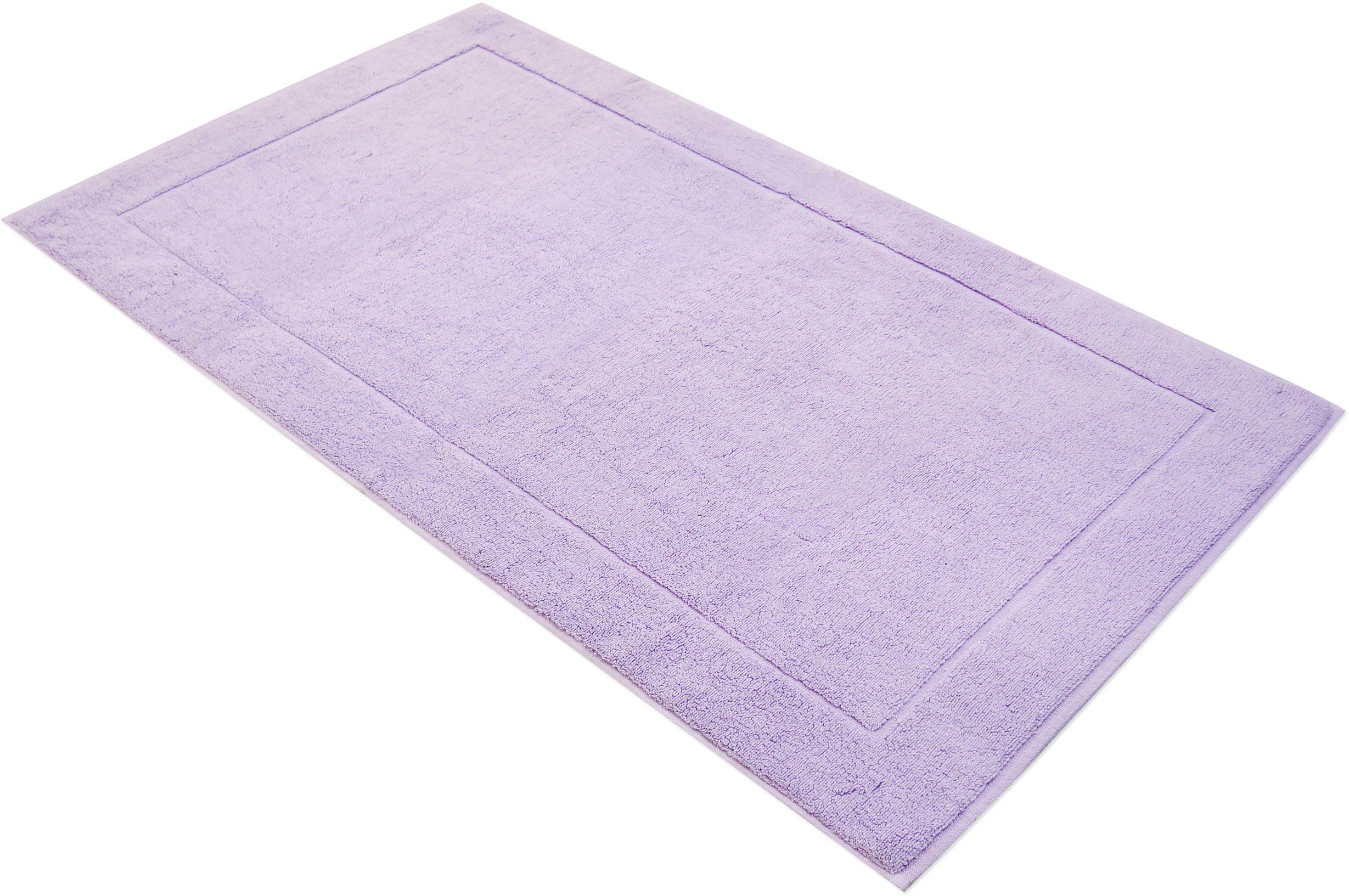 framsohn frottier Badematte Uni Basic Hotelmatte, Höhe 11 mm, beidseitig nutzbar, fußbodenheizungsgeeignet, schnell trocknend, Baumwolle, rechteckig, große Farbpalette, Hergestellt in Österreich, Badezimmerteppich