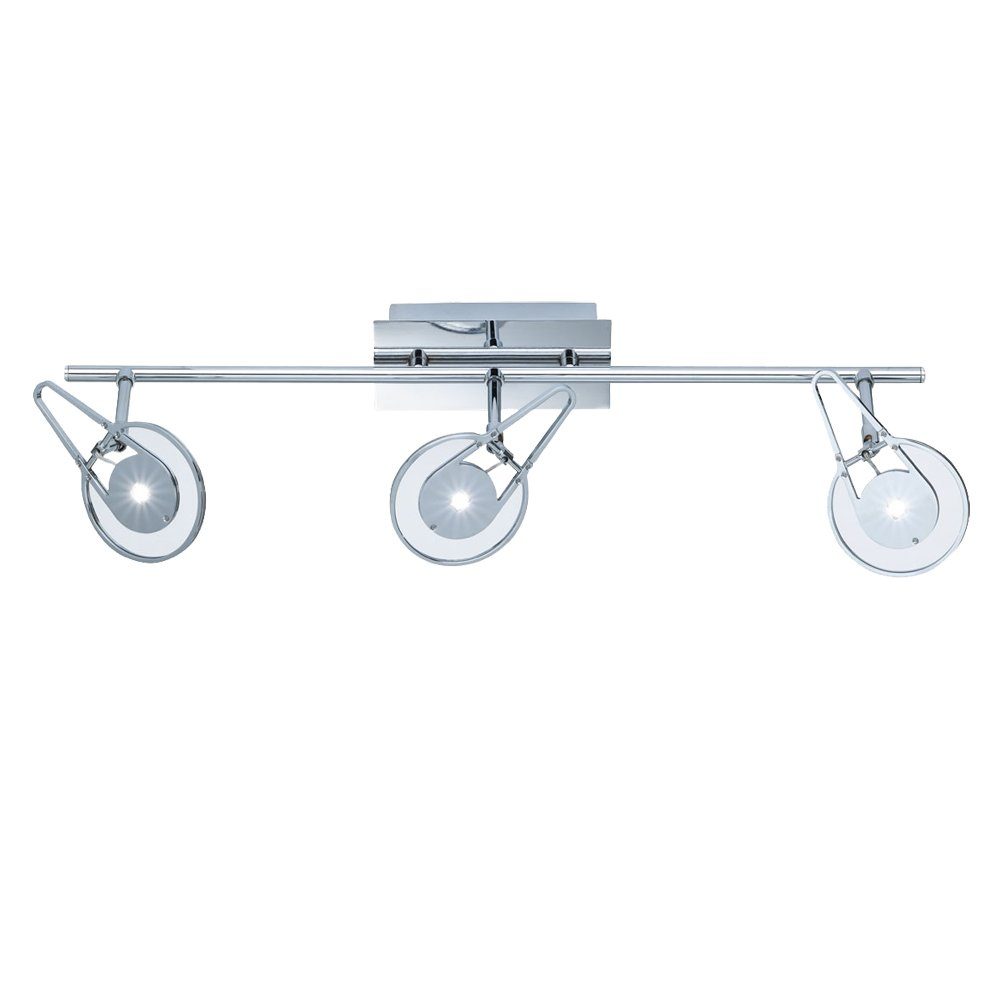 WOFI LED Deckenleuchte, LED-Leuchtmittel fest verbaut, Warmweiß, LED Decken Прожекторы bewegliche Пятна Diele Licht MAUD 3flg WOFI