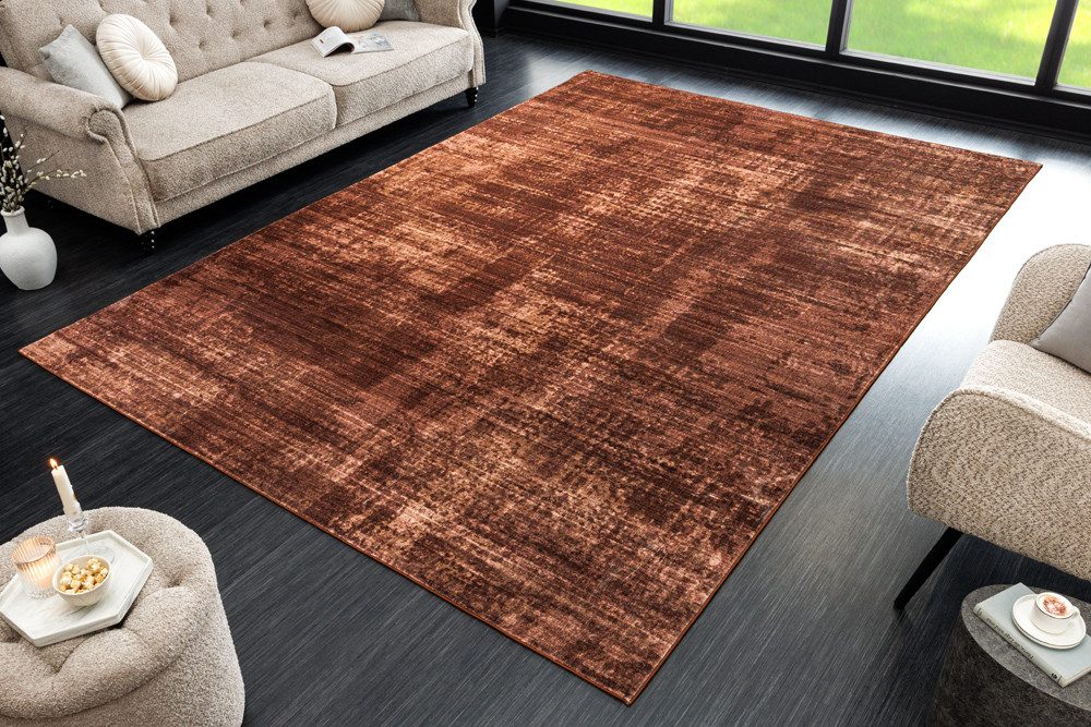 riess-ambiente Teppich SOFT TOUCH XXL 350x240cm kupfer braun · Indoor Kurzf günstig online kaufen