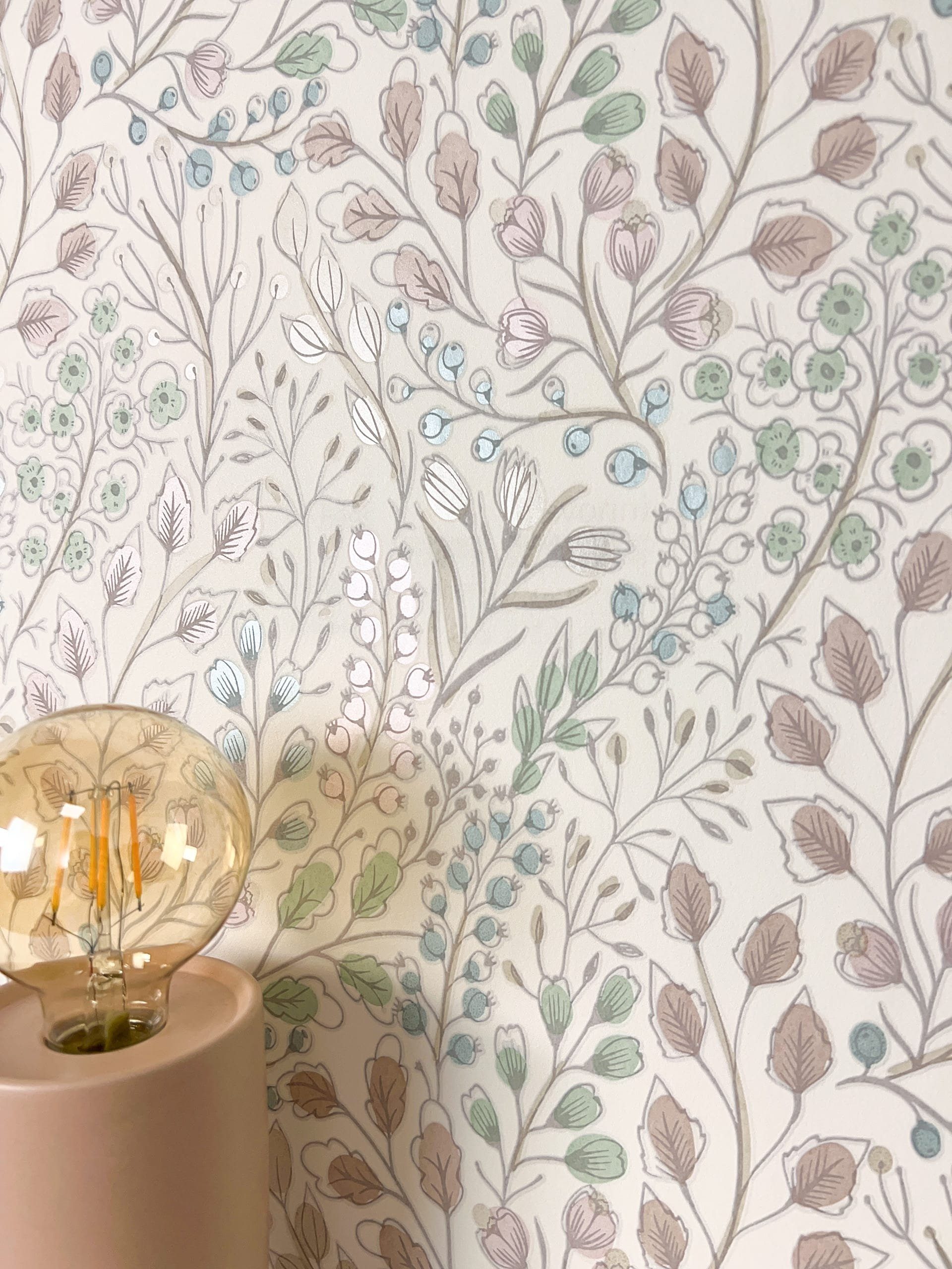 Newroom Vliestapete, Weiß Tapete Floral Blätter günstig online kaufen