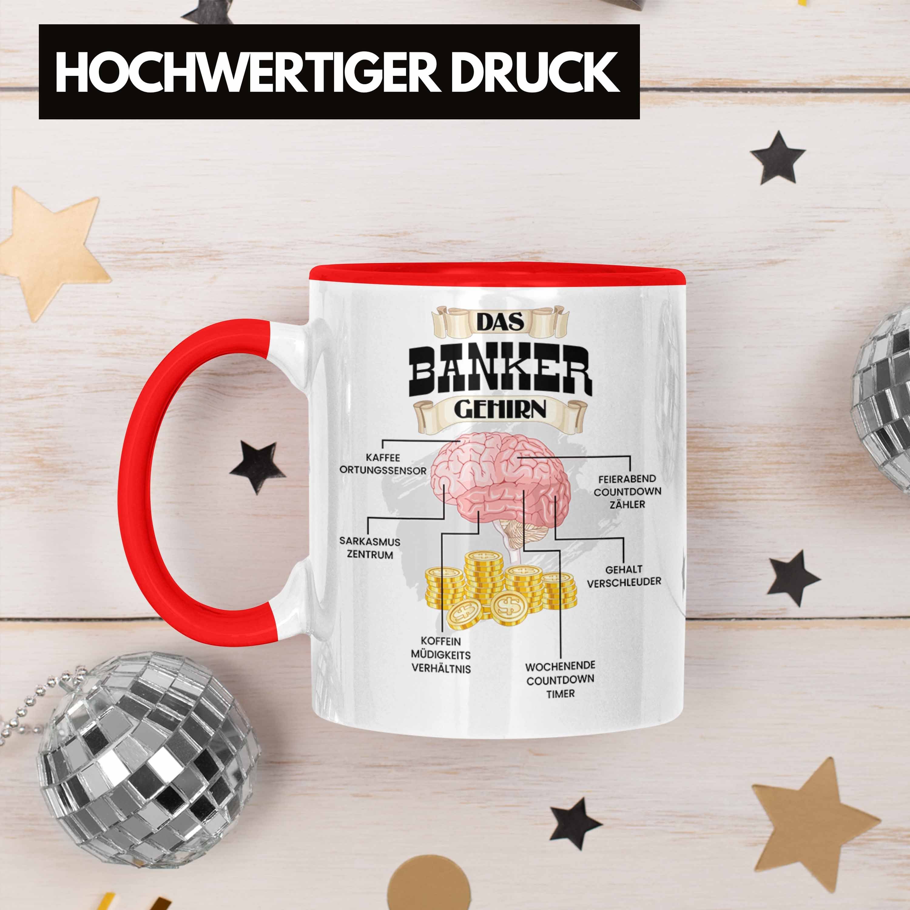 Investment Lustiges Trendation Tasse für Spru - Rot Tasse Trendation Banker Geschenk Banker