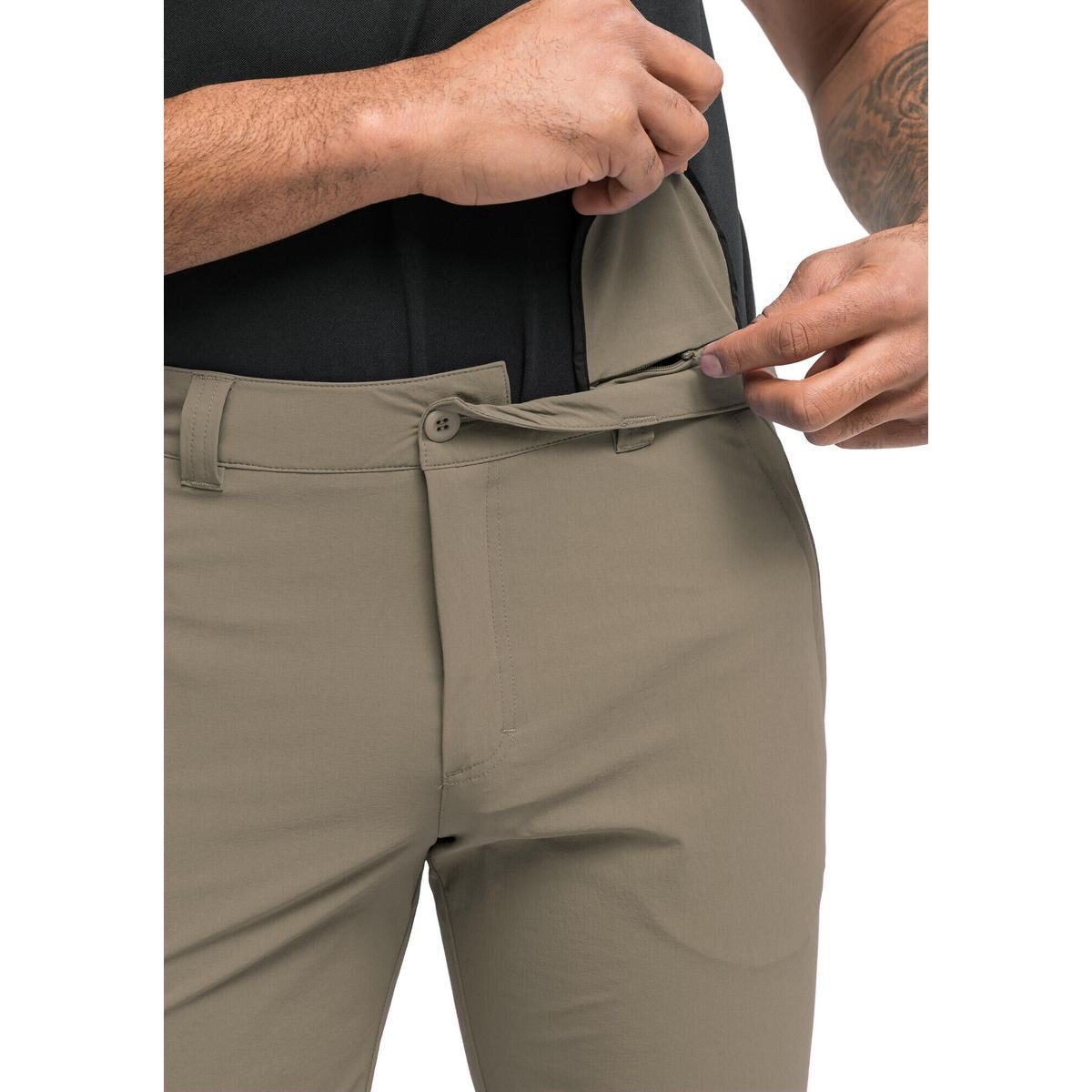 Maier Sports Shorts Huang Ideal für Outdoor-Abenteuer: Bequeme, elastische Wanderbermuda mit