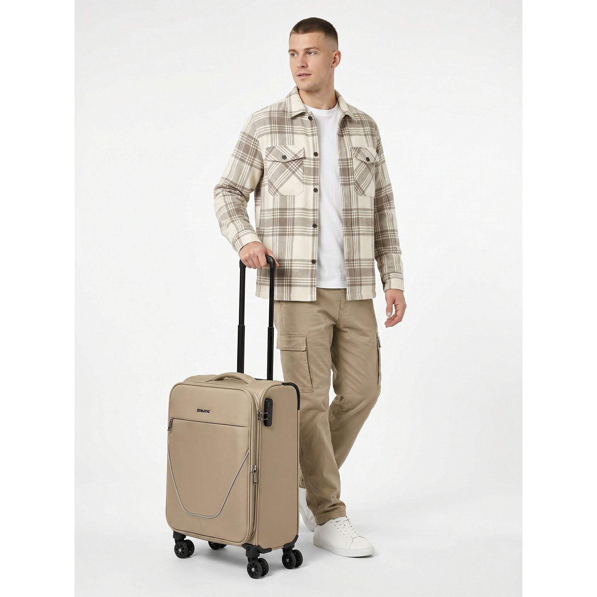 Stratic Handgepäck-Trolley taska, 4 Rollen, Polyester