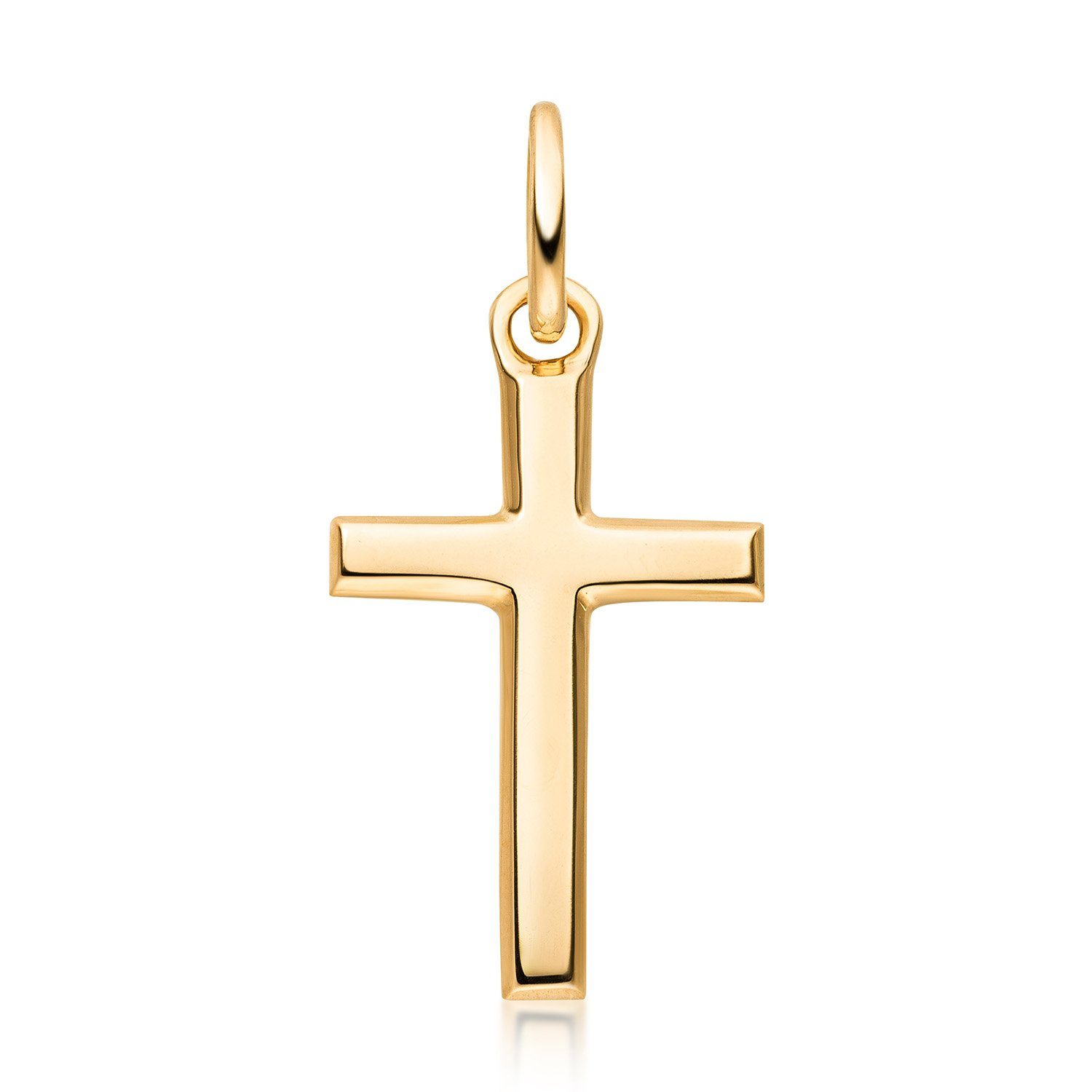 Kreuzanhänger Kreuz Religion Gold klein minimalistisch GKA-8