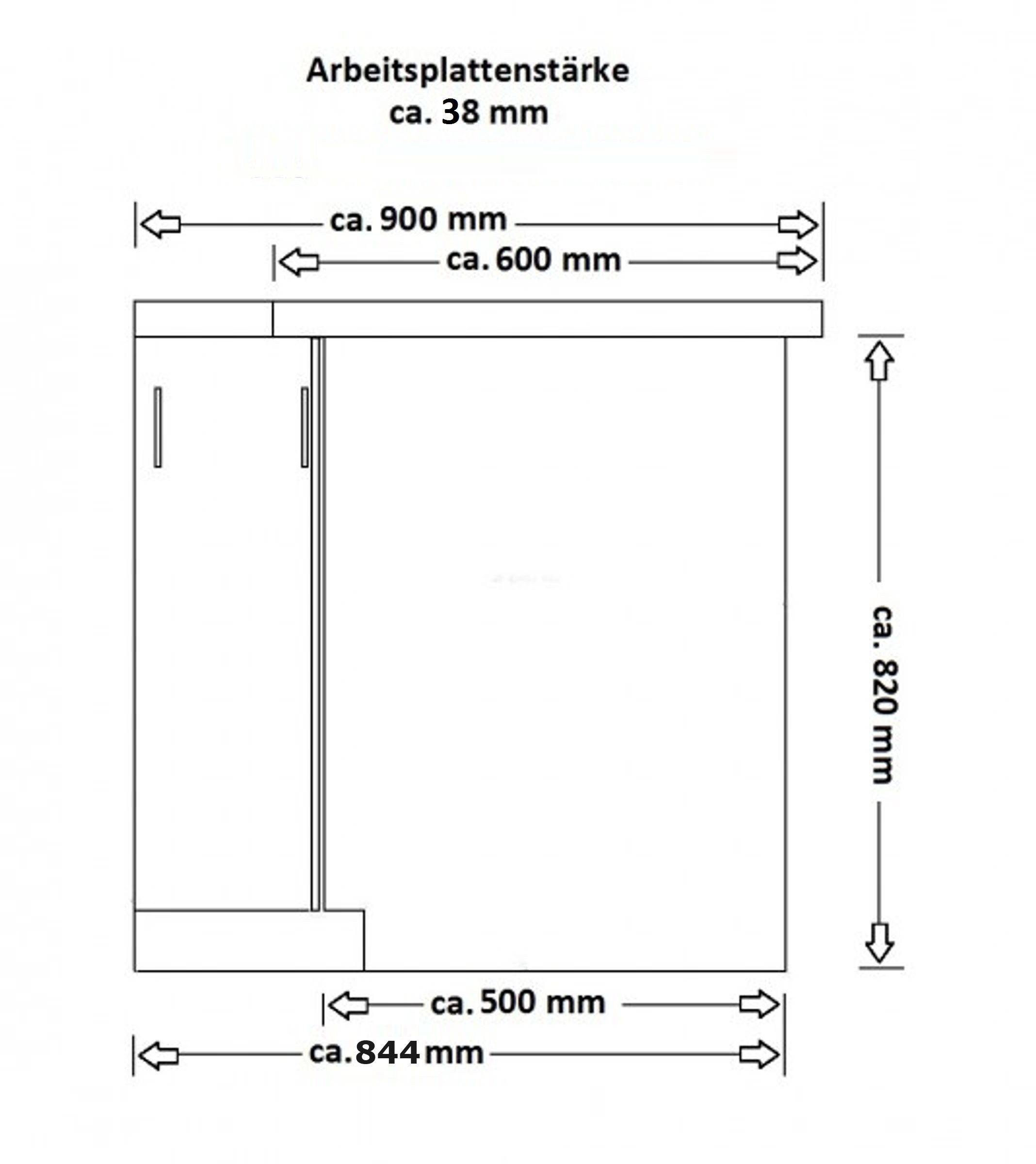 Küchen-Preisbombe Winkelküche STILO 350x210 cm Küche Küchenzeile Küchenblock Eckküche Weiss Landhaus – Bild 5 von 5