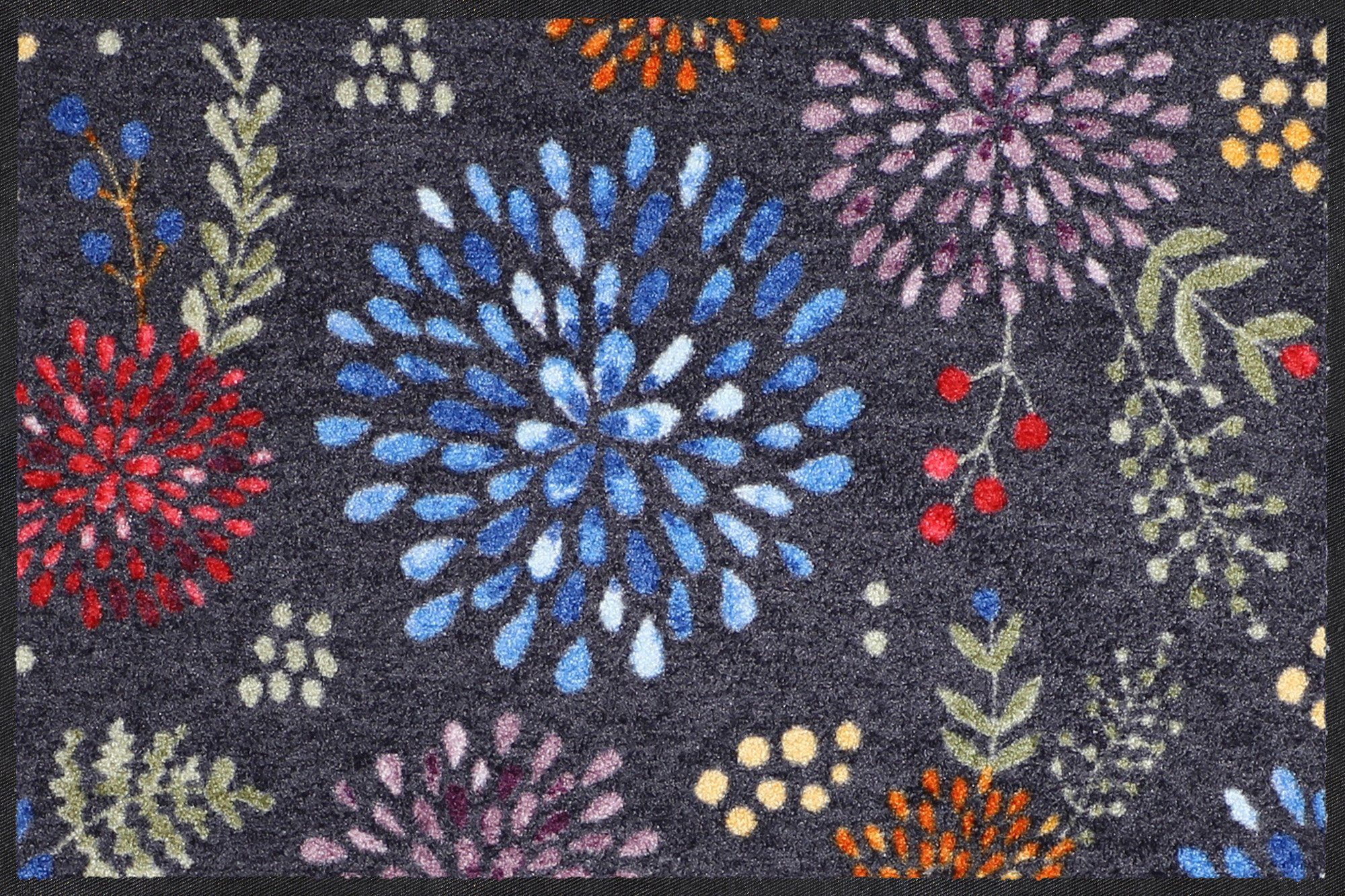 Salonloewe Fußmatte Fußmatte "Blumenregen", eckig, Höhe: 7 mm, gemustert günstig online kaufen