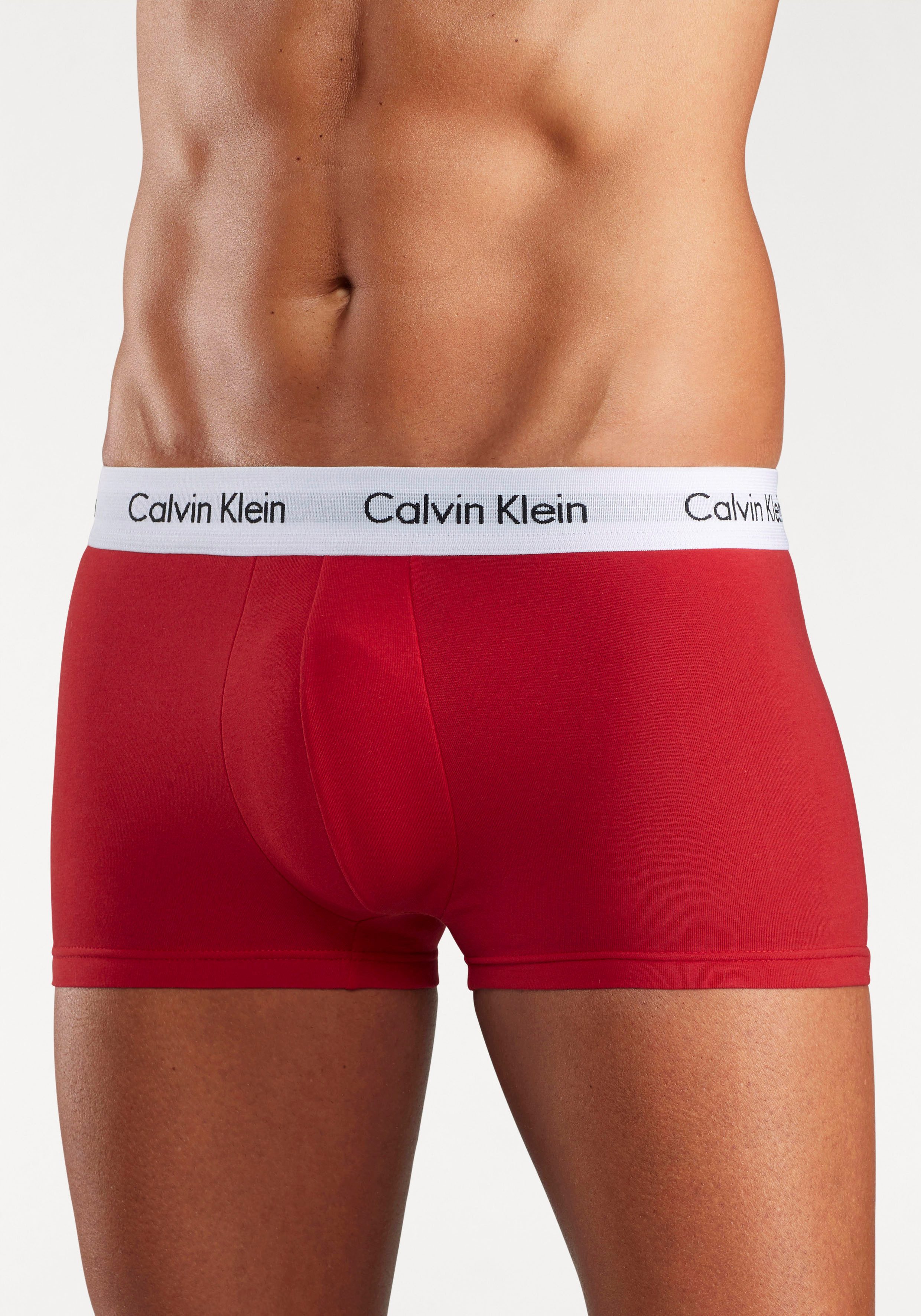 Calvin Klein Underwear Trunk Low Rise Trunk 3 PACK (3-St) mit weißem Webbund