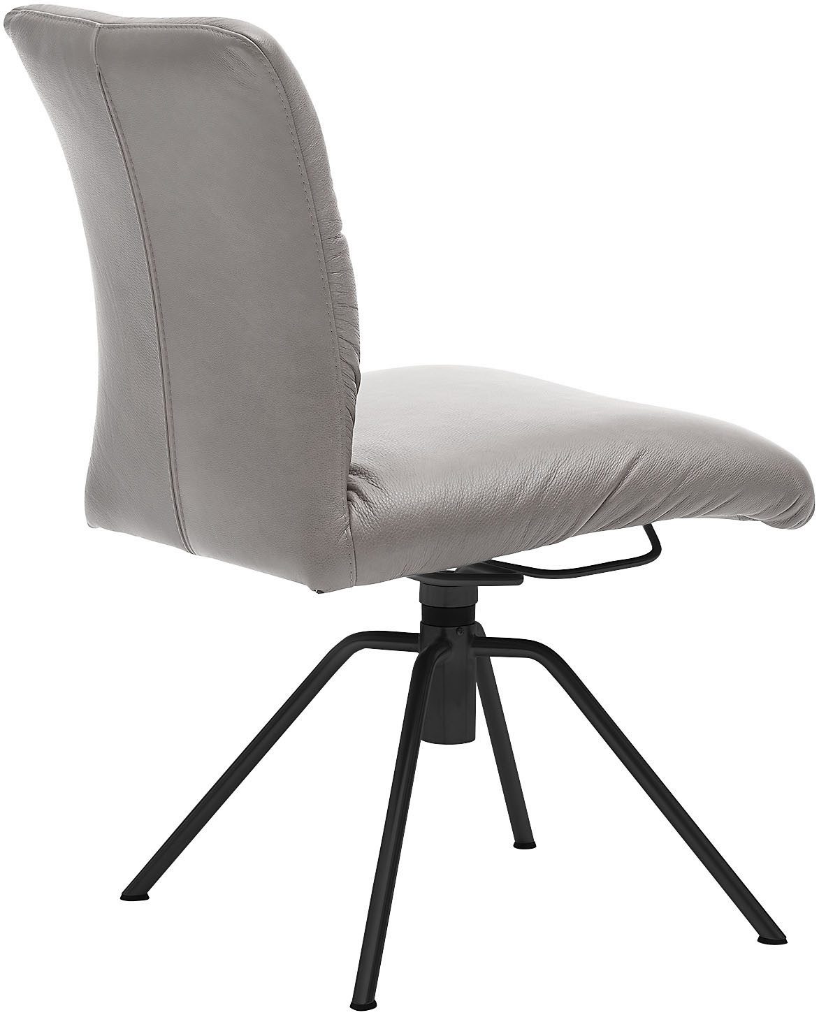 Musterring Polsterstuhl Helmond 6600 (Packung, 1 St), Gestell schwarz, drehbar, besonders leger gepolster, ohne Armlehne