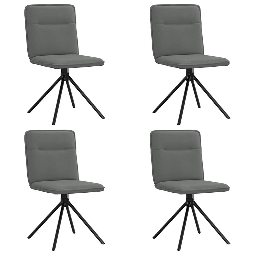 vidaXL Esszimmerstuhl Esszimmerstühle 4 Stk. Dunkelgrau günstig online kaufen