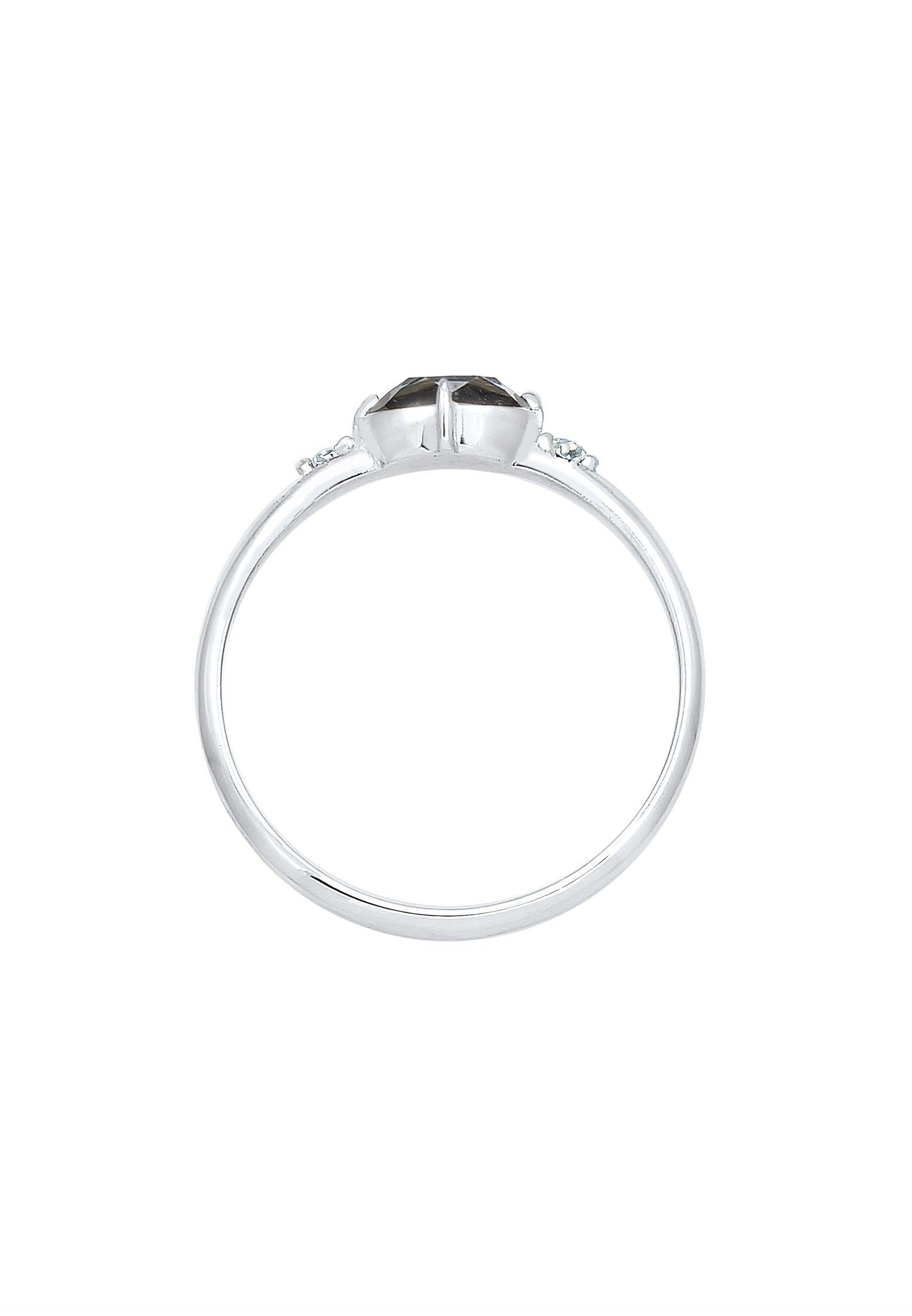 Elli Verlobungsring Bandring 925 Silber, mit Kristallen von Swarovski®